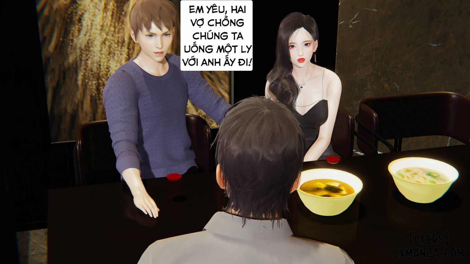 HentaiVN.net - Ảnh 35 - Ngủ cùng vợ thằng bạn - Chương 1