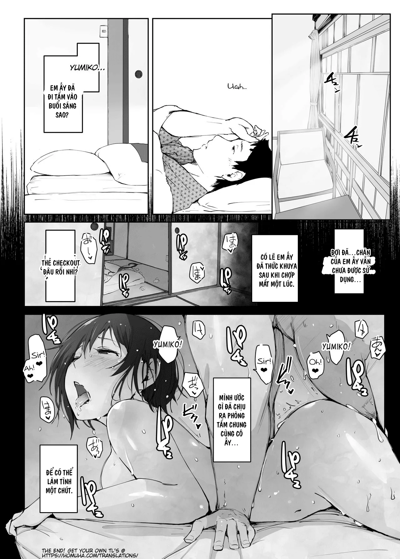 HentaiVN.net - Ảnh 34 - Hitozuma To NTR Chounai Ryokou -Futsukame - Oneshot