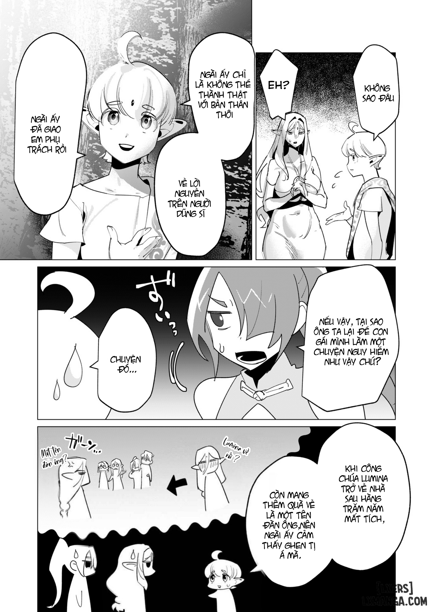HentaiVN.net - Ảnh 35 - Vị Anh Hùng Muốn “Vợ Người Ta” Làm Phần Thưởng - Chap 16 : Dũng Sĩ và lời nguyền Dark Elf (Phần 3)