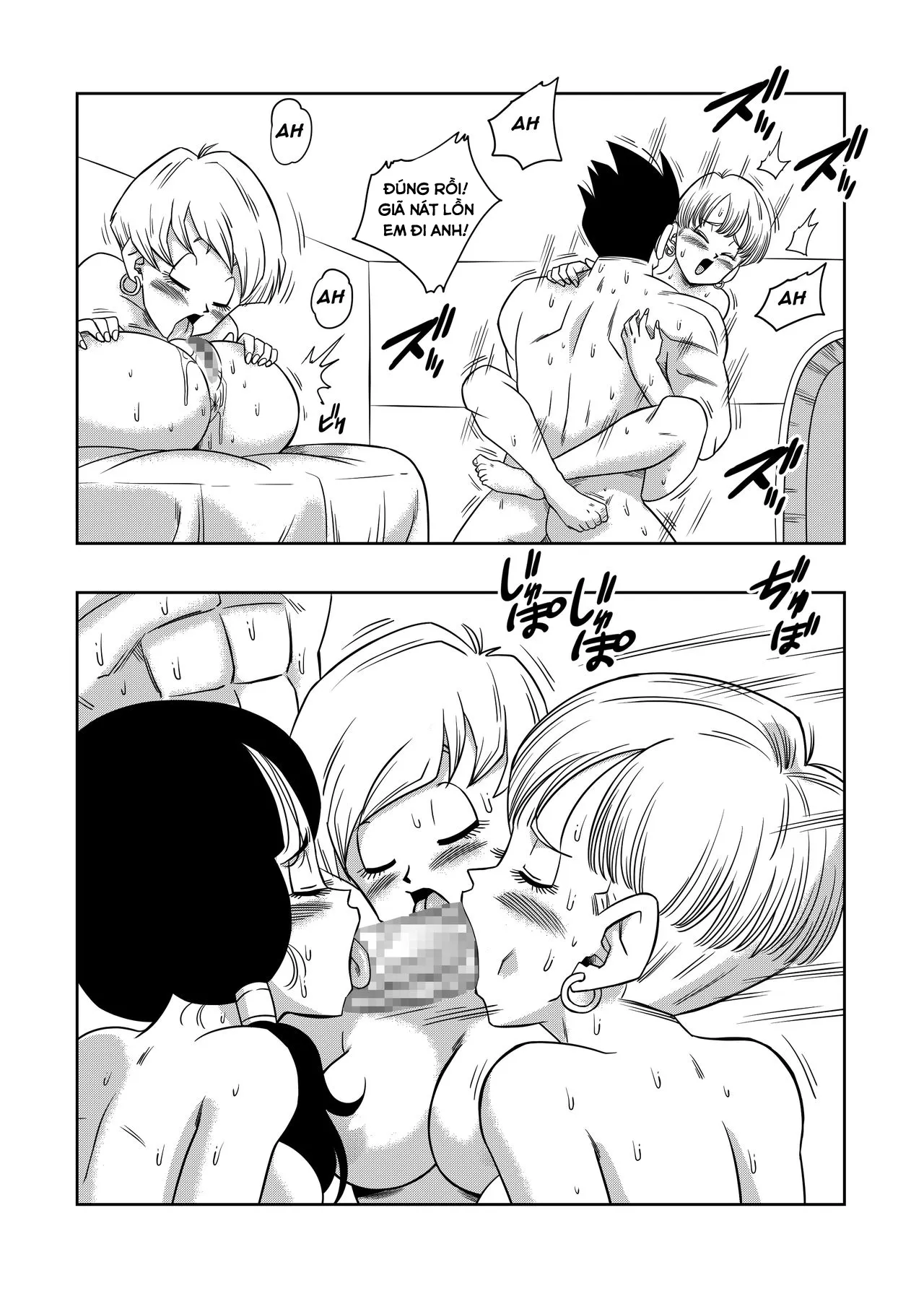 HentaiVN.net - Ảnh 35 - Cặc Hóa Siêu Xayda Đại Chiến Với Những Cái Lồn Xinh [Love Triangle Z] - Chap 4: Cây kim trong bọc cũng có ngày lòi ra (Có che)