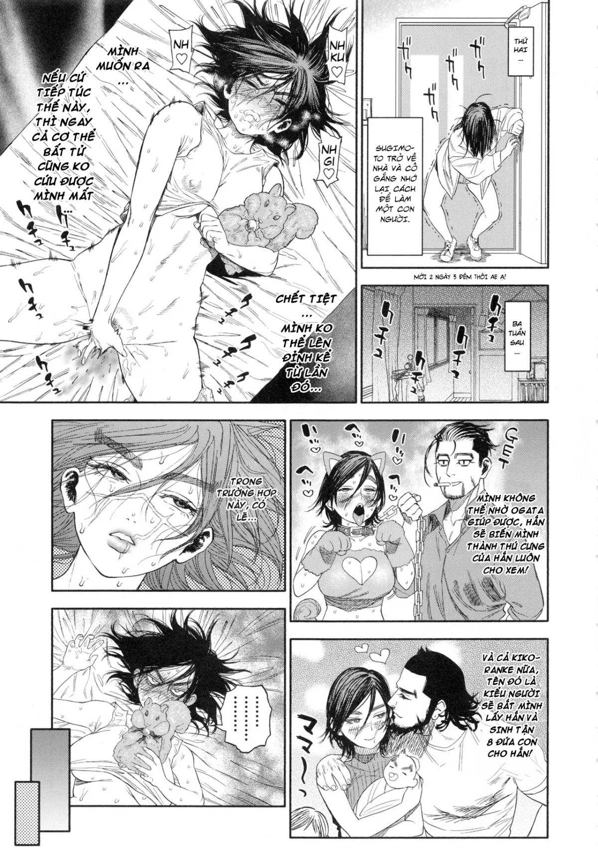 HentaiVN.net - Ảnh 35 - Phận Làm Con Gái!!! (Kiếp Gái Khổ Lắm, Sướng Gì Đâu Up Level) [Sugimoto-san to Rakko Nabe Shiyou; Let's Have Some Sea Otter Meat With Sugimoto-san] - Oneshot