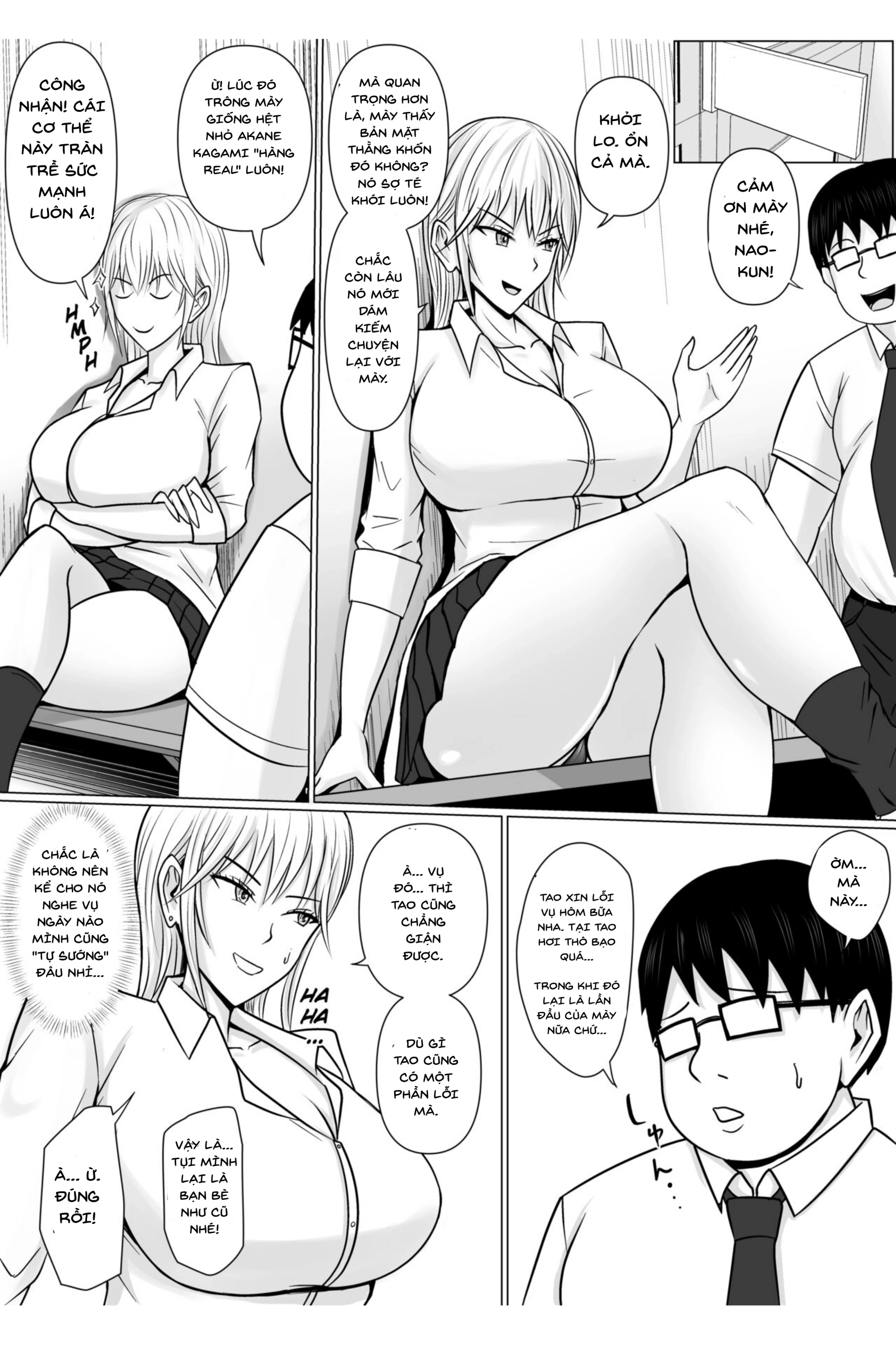 HentaiVN.net - Ảnh 37 - Tôi Nhập Hồn Vào Cô Nàng Yankee (Đầu Gấu) Trong Lớp - Chap 1