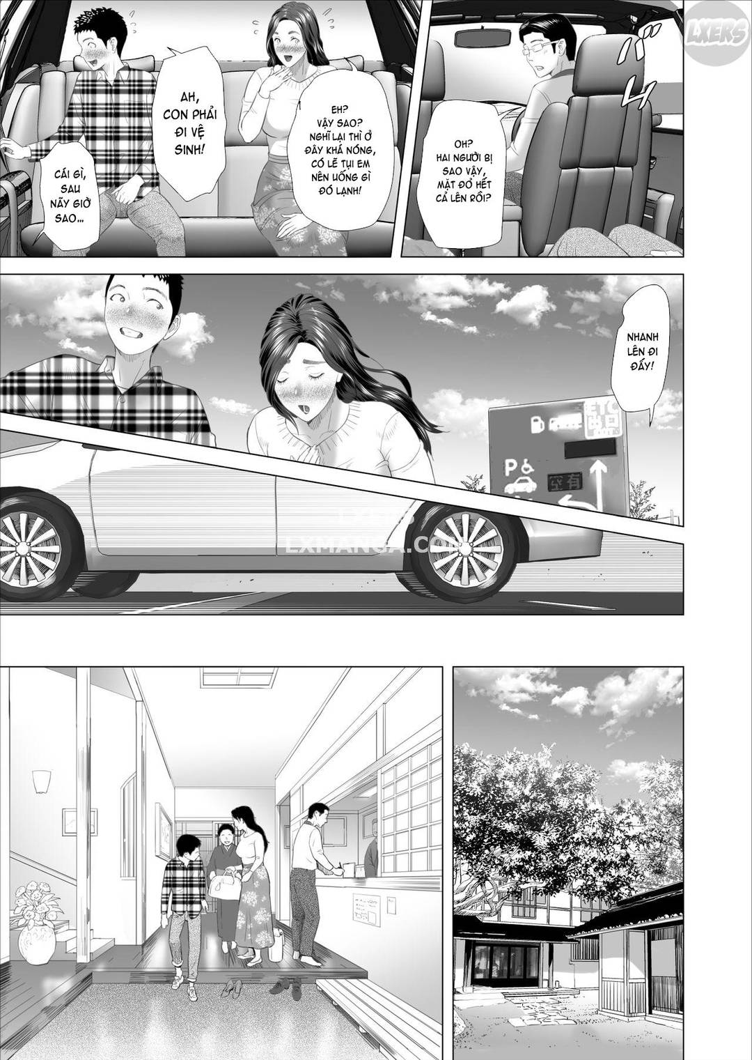 HentaiVN.net - Ảnh 37 - Kinjo Yuuwaku Musuko ni Otto no Soba de Dakareru Haha Hen - Chap 2