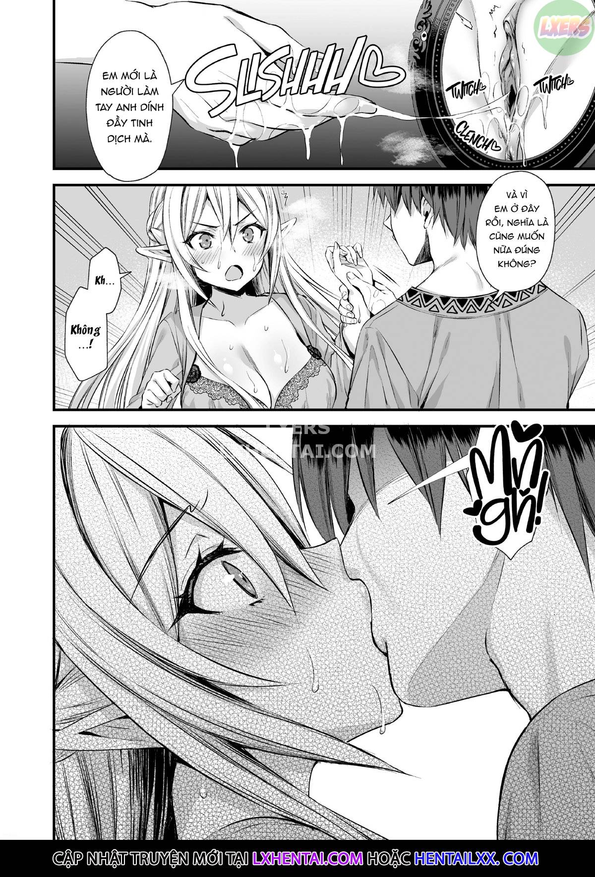HentaiVN.net - Ảnh 36 - Để mắt đến nàng Elf nóng bỏng ở thế giới khác - Chap 2