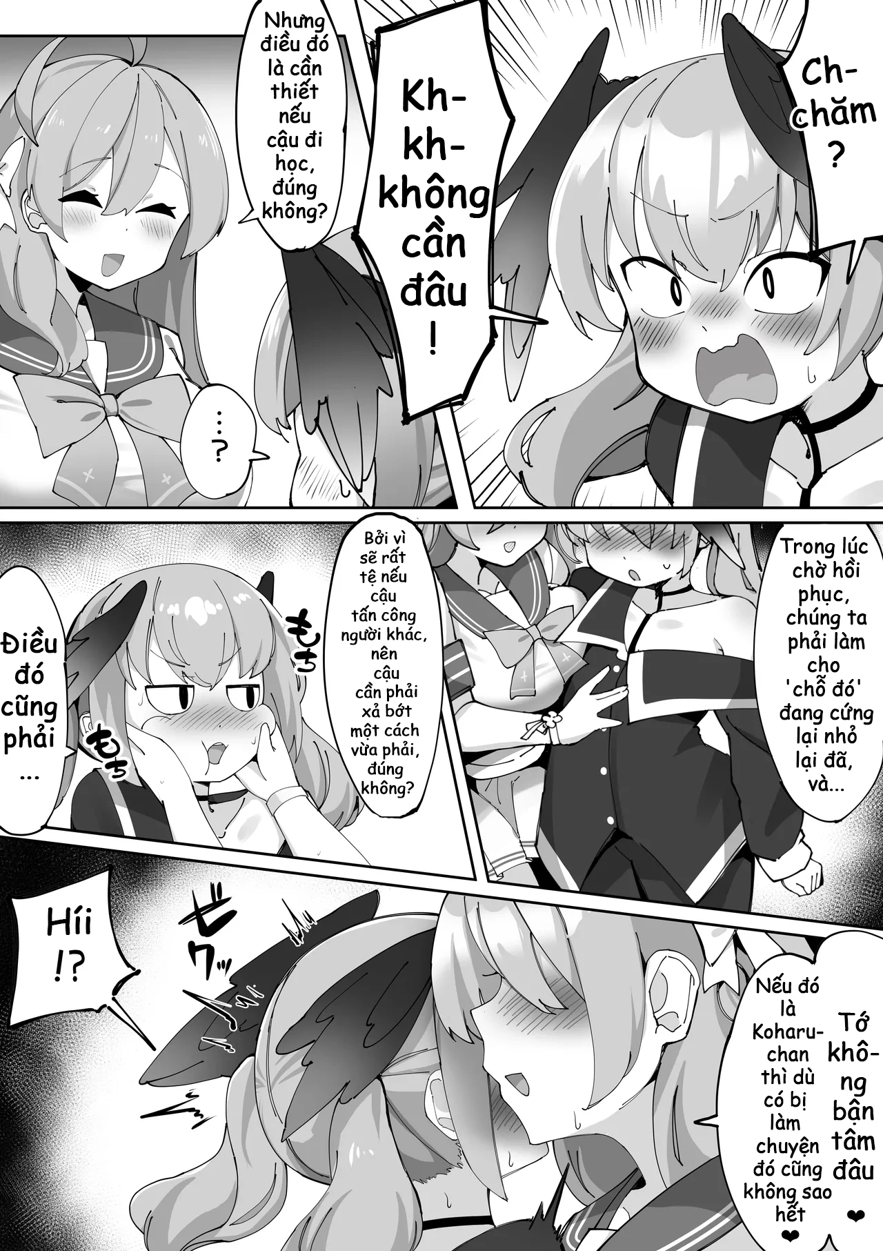 HentaiVN.net - Ảnh 37 - Futanari Koharu-chan vs Hanako-chan Manga - Chap 1