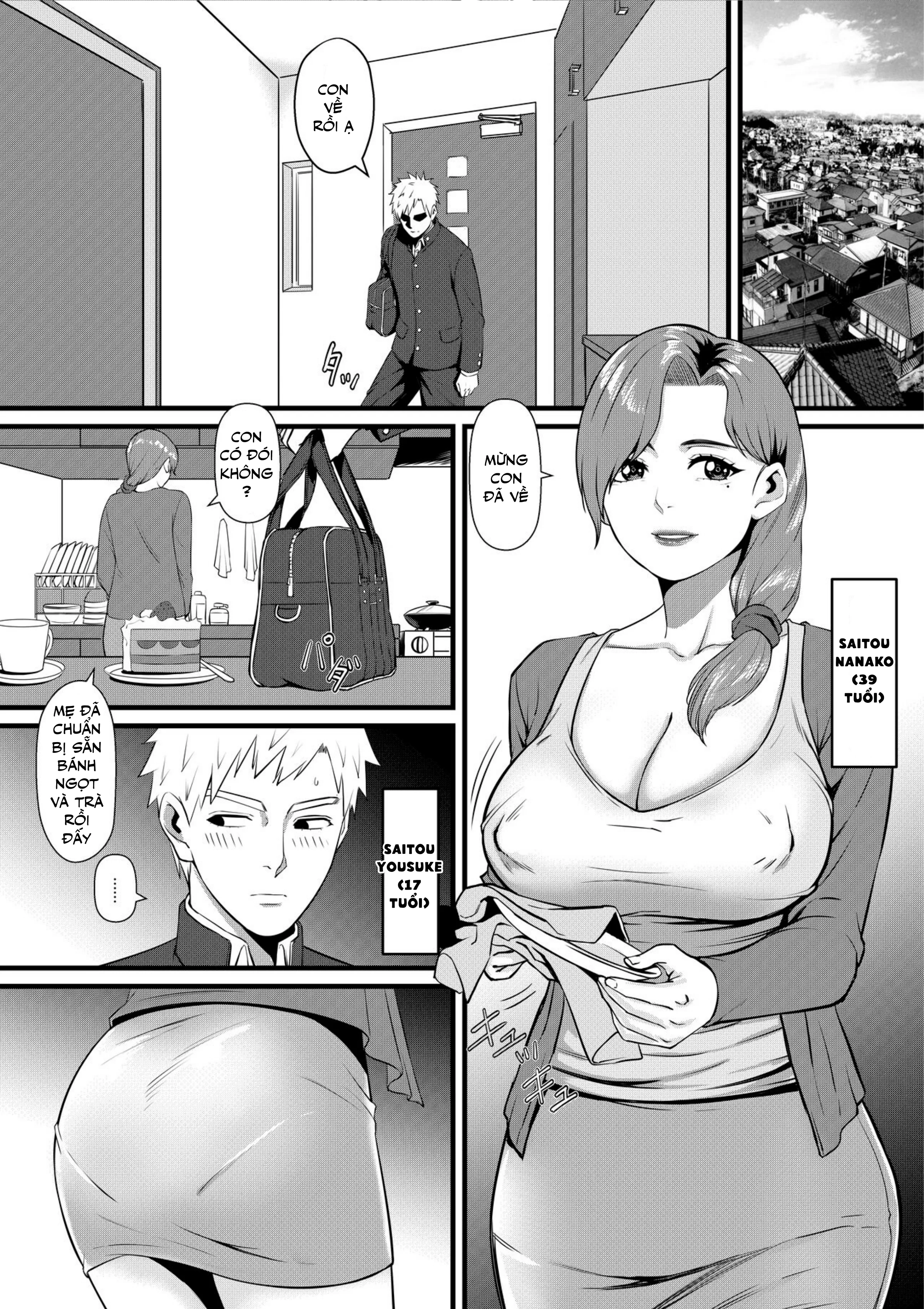 HentaiVN.net - Ảnh 5 - TÔI ĐÃ TRỞ THÀNH  CÔ CON GÁI DÂM ĐÃNG CỦA NHÀ SAITO. - chương 2 - GIA ĐÌNH