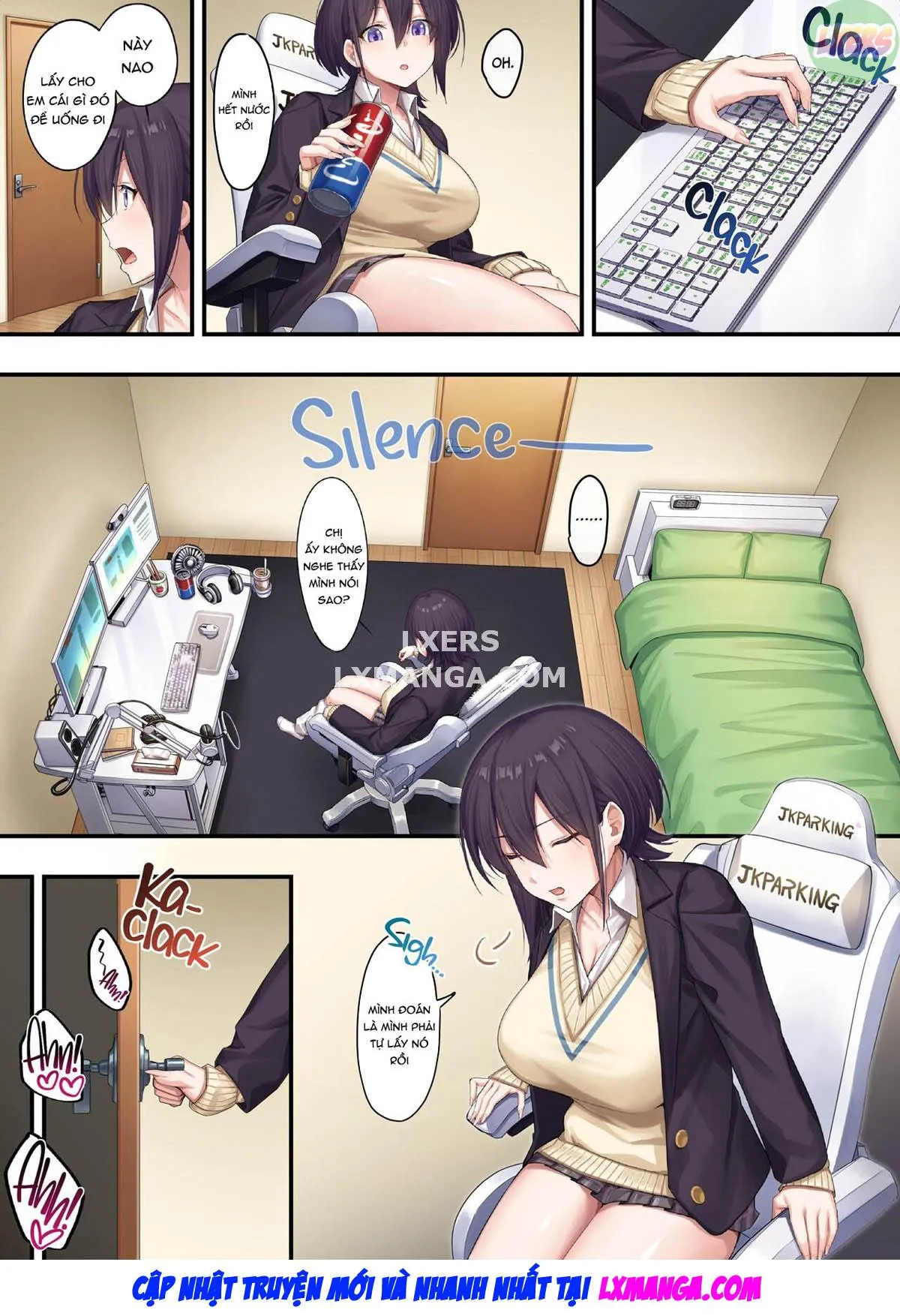HentaiVN.net - Ảnh 37 - Home Lessons With Sexy Gyarus - Chap 1