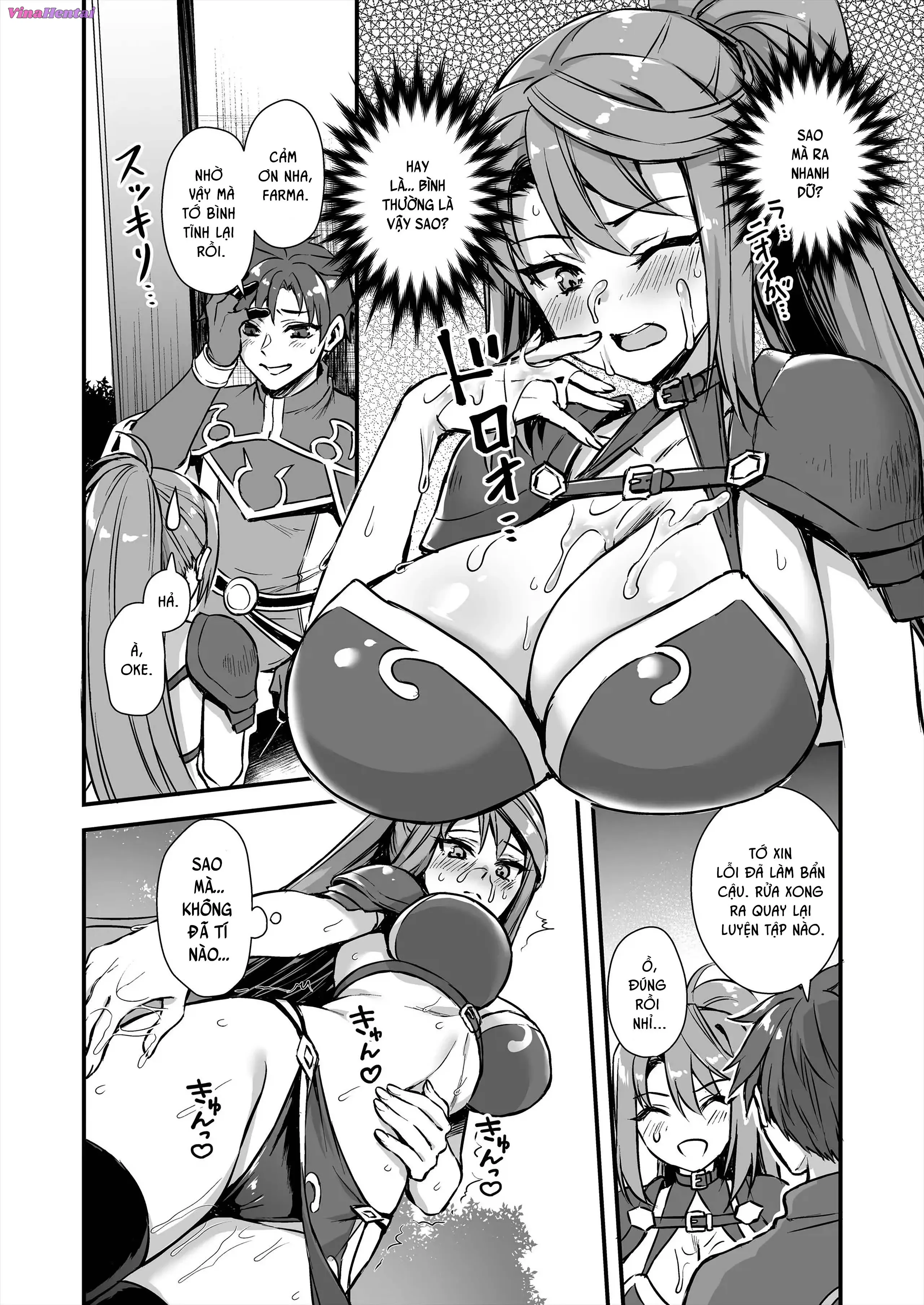 HentaiVN.net - Ảnh 37 - Để mắt đến nàng Elf nóng bỏng ở thế giới khác - Chap 8