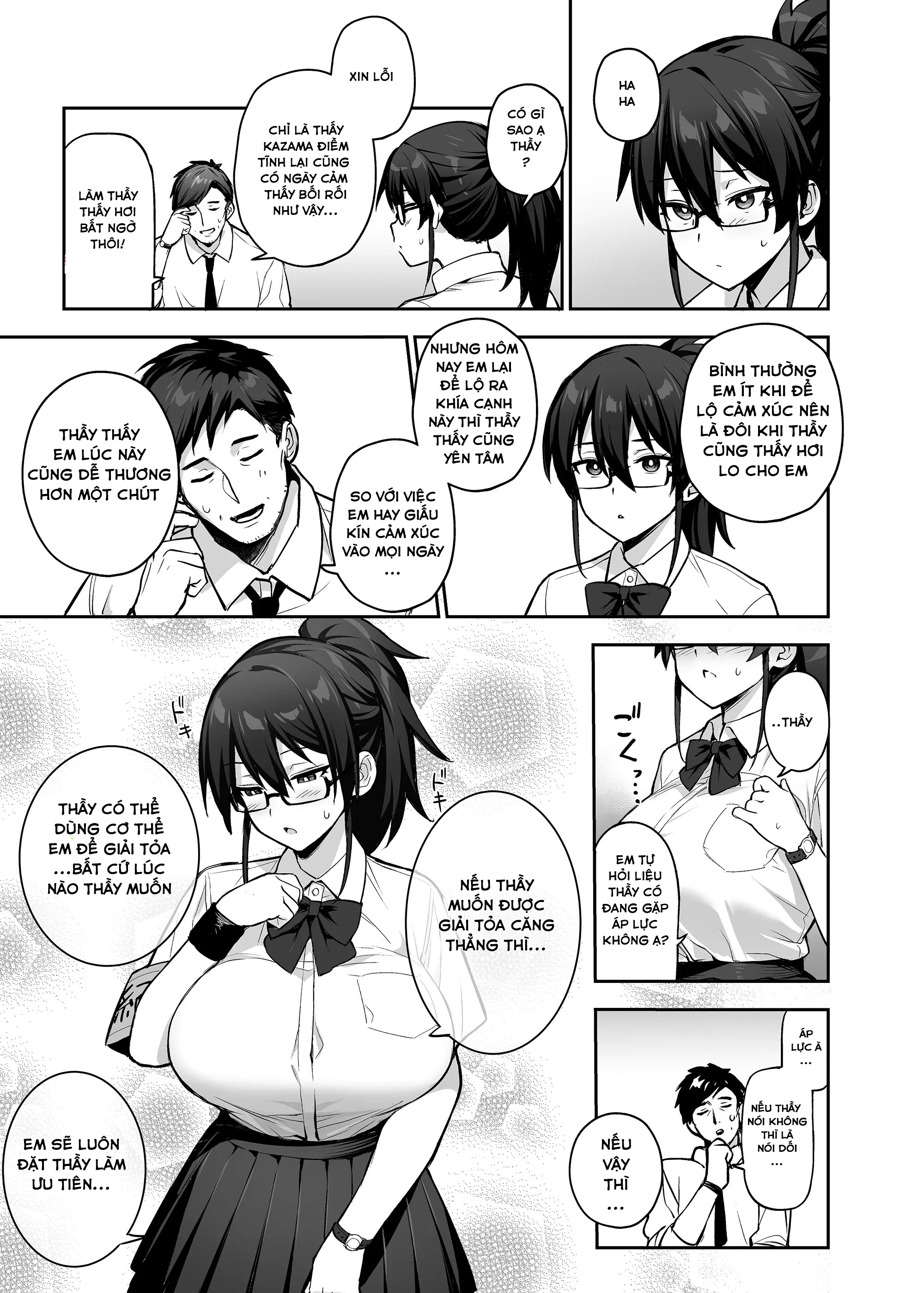 HentaiVN.net - Ảnh 38 - Atarashii Fuuki Iinchou wa Kyonyuu Sugiru Ken - Phần 2 - Full 3 chap + Spoil phần 3 từ tác giả