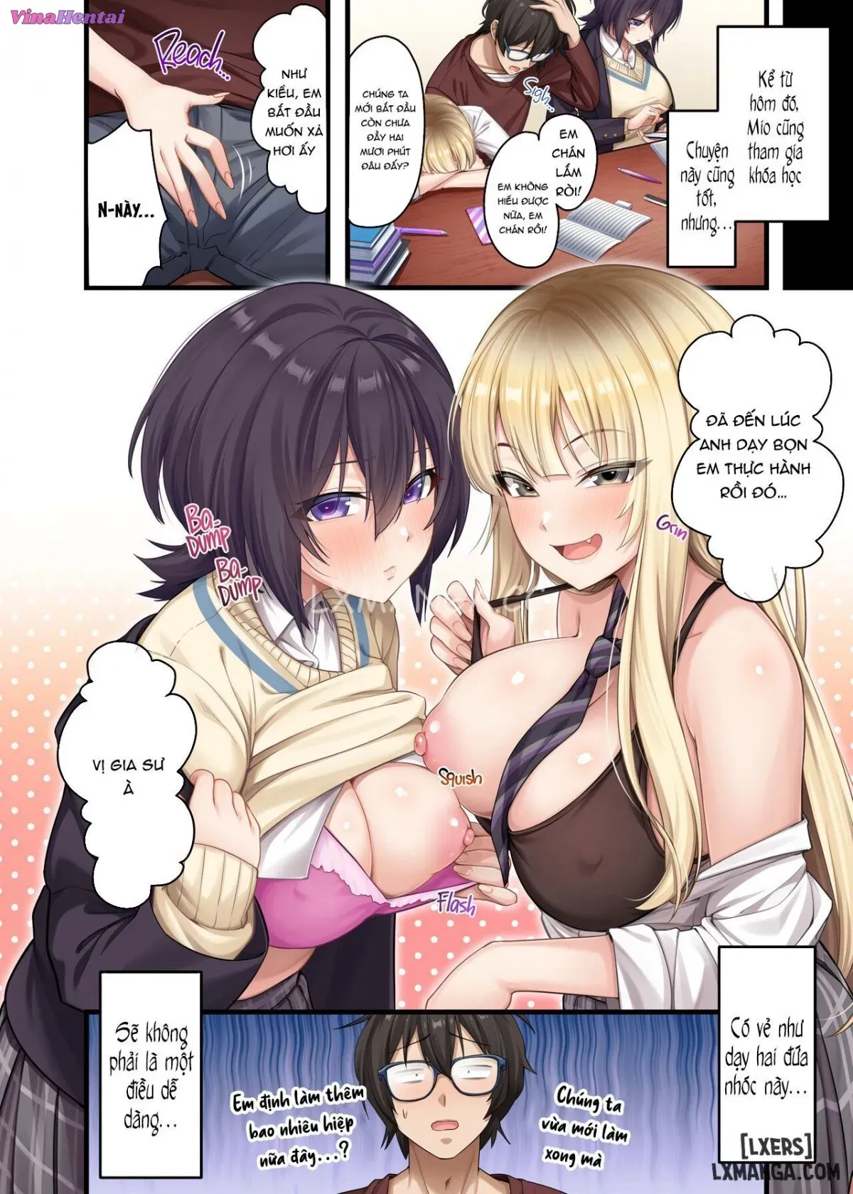 HentaiVN.net - Ảnh 38 - Home Lessons With Sexy Gyarus - Chap 2