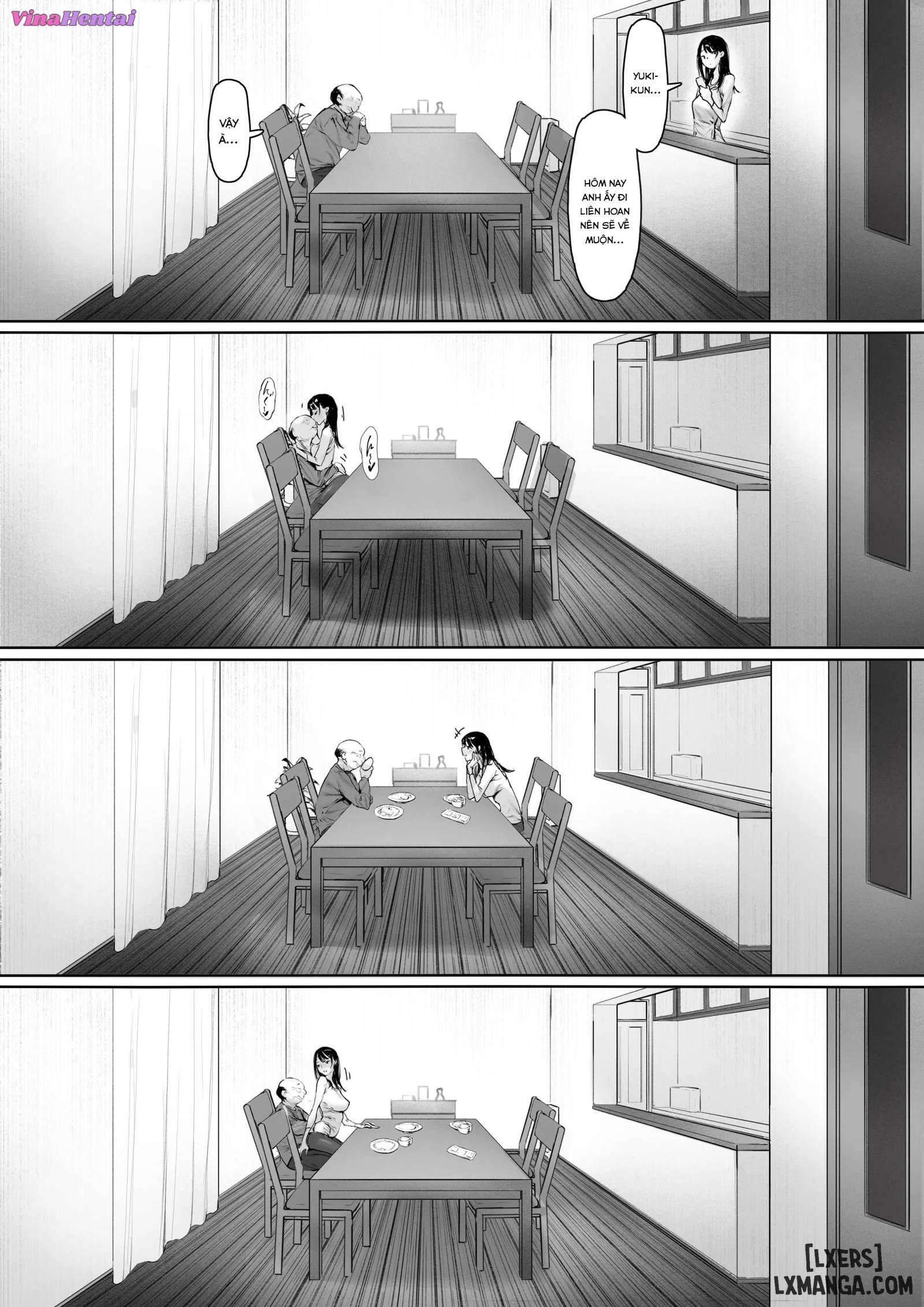HentaiVN.net - Ảnh 38 - 3. Ánh nhìn của bố chồng 3 - Oneshot