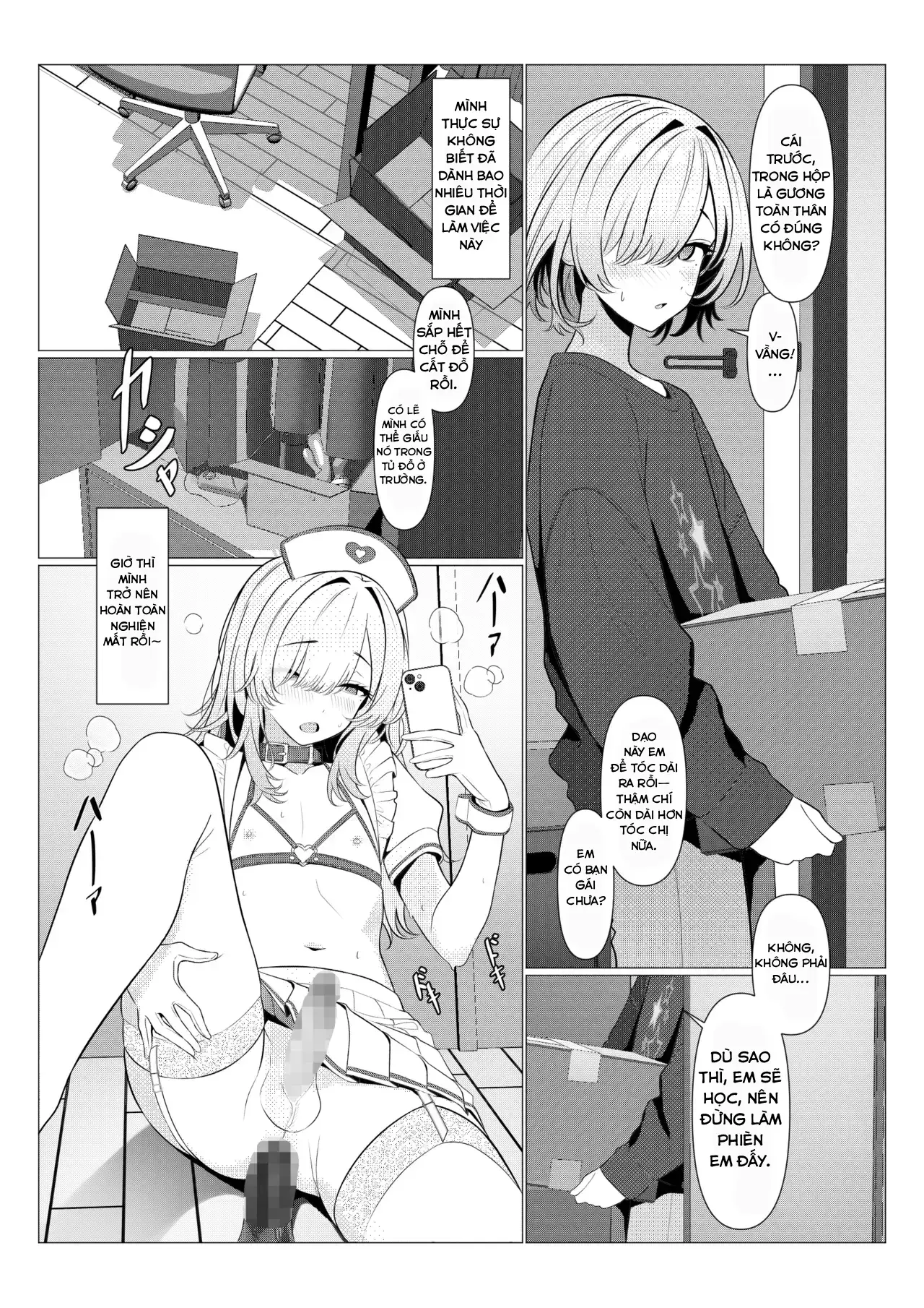 HentaiVN.net - Ảnh 37 - Hồ sơ bệnh án nữ hóa của Hayato-sensei - Oneshot