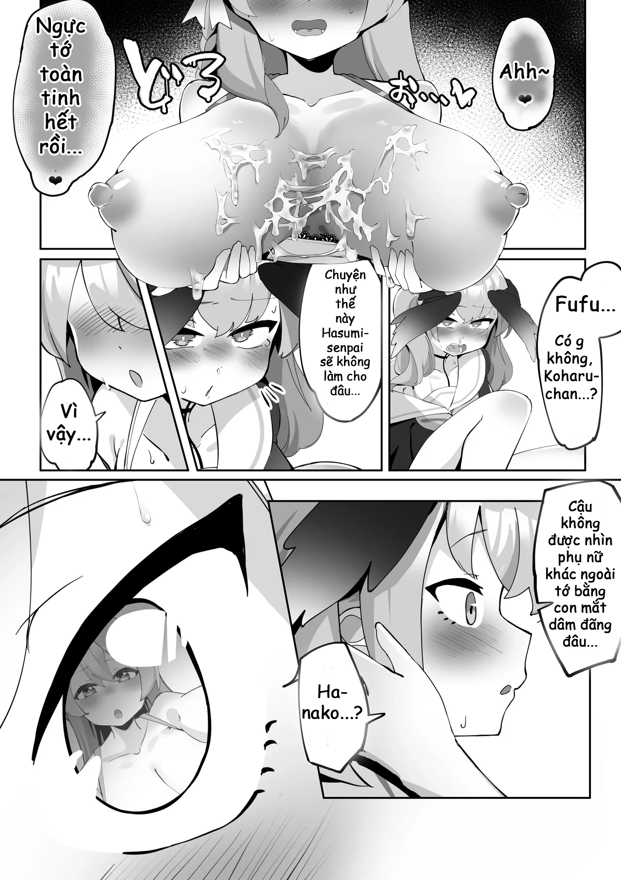 HentaiVN.net - Ảnh 40 - Futanari Koharu-chan vs Hanako-chan Manga - Chap 2