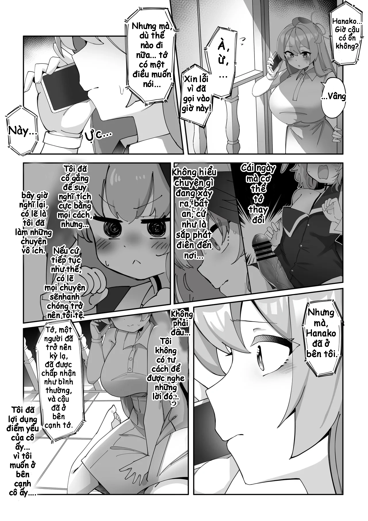HentaiVN.net - Ảnh 40 - Futanari Koharu-chan vs Hanako-chan Manga - Chap 3
