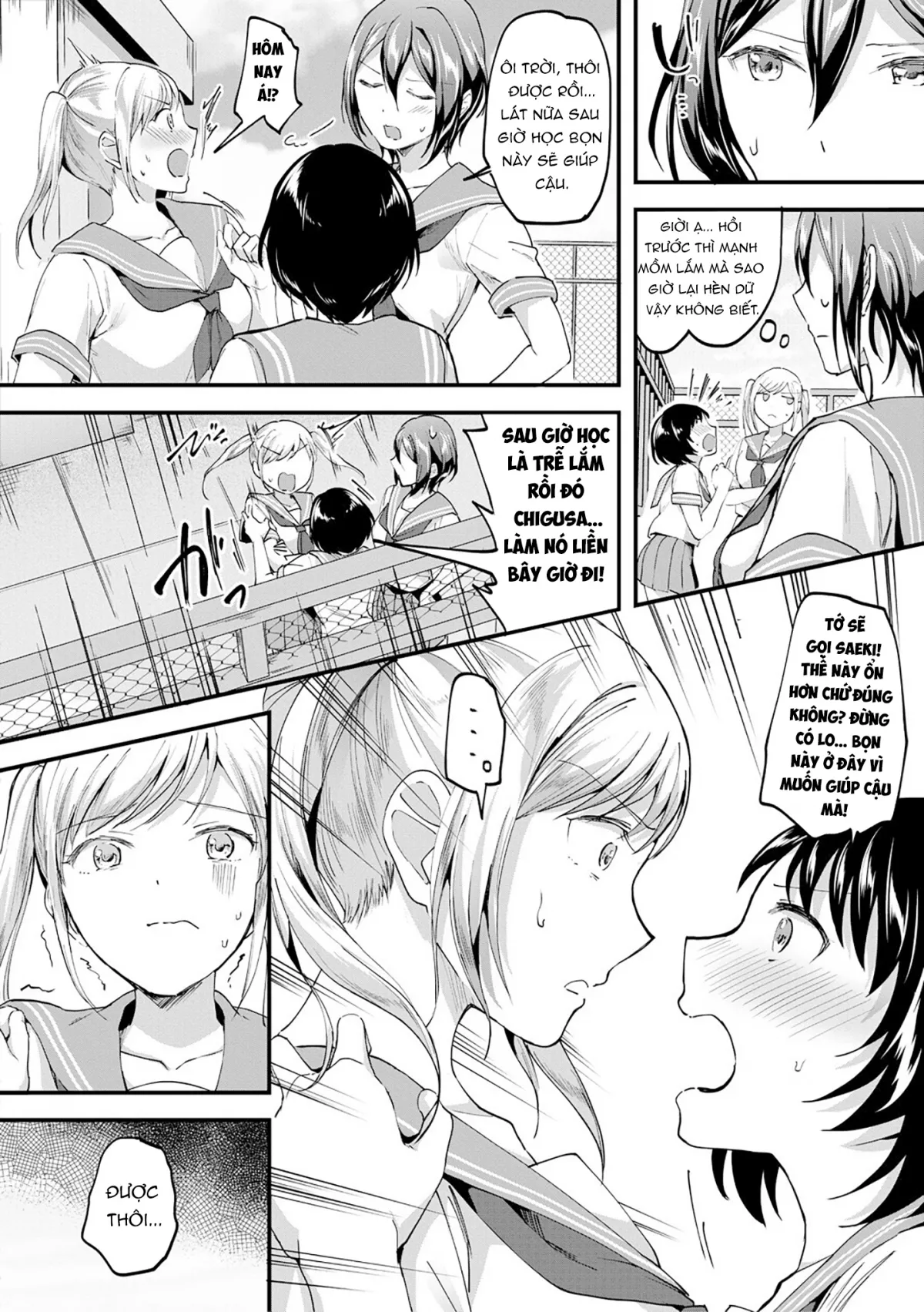 HentaiVN.net - Ảnh 39 - Nào chị em ta cùng hấp diêm! [Let’s Gyaku Rape, Let's Reverse Rape, Let’s逆レイプ] - Chap 2: Vắt cực khô cùng 3 cô em thèm đụ