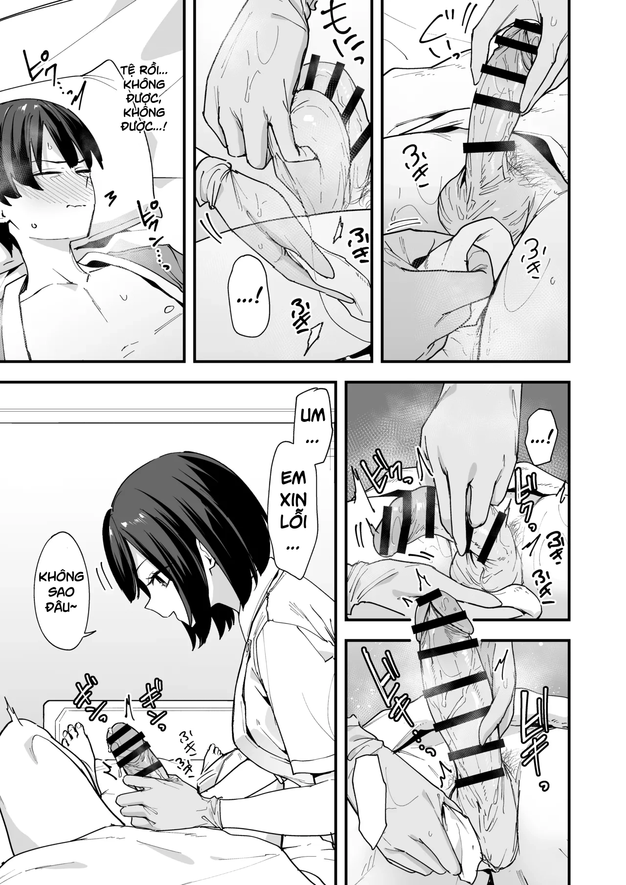 HentaiVN.net - Ảnh 5 - Kangoshi-san ga Chinko Arau Tsuide ni Nuitekureru Hanashi - Oneshot