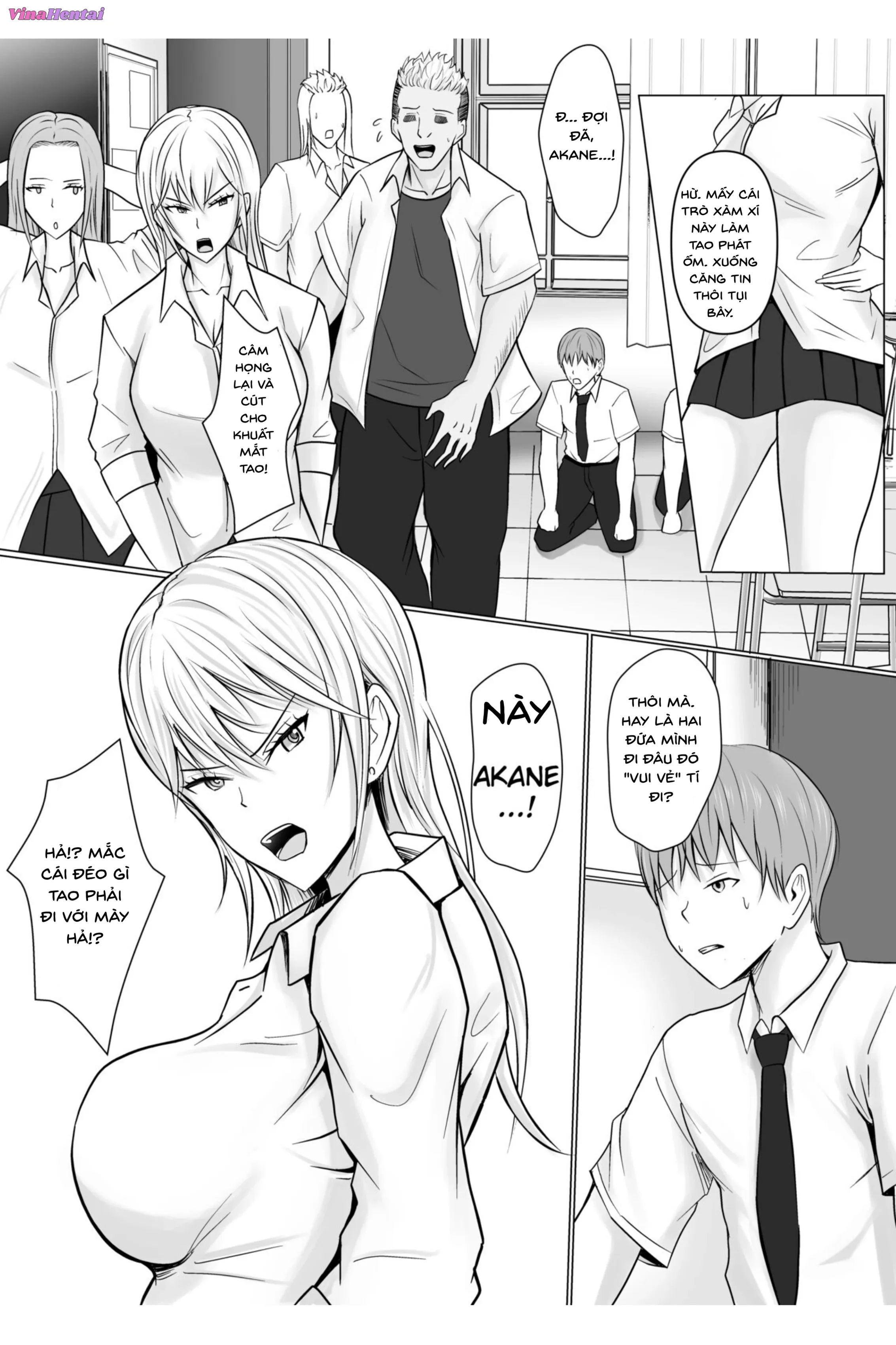 HentaiVN.net - Ảnh 5 - Tôi Nhập Hồn Vào Cô Nàng Yankee (Đầu Gấu) Trong Lớp - Chap 1