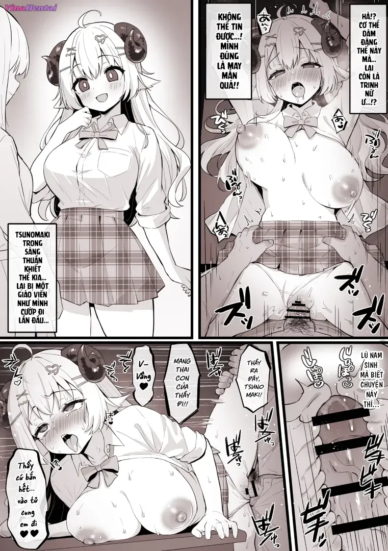 HentaiVN.net - Ảnh 5 - Tổng hợp Oneshot (Hololive) của Kokemomo - Watame bị thôi miên