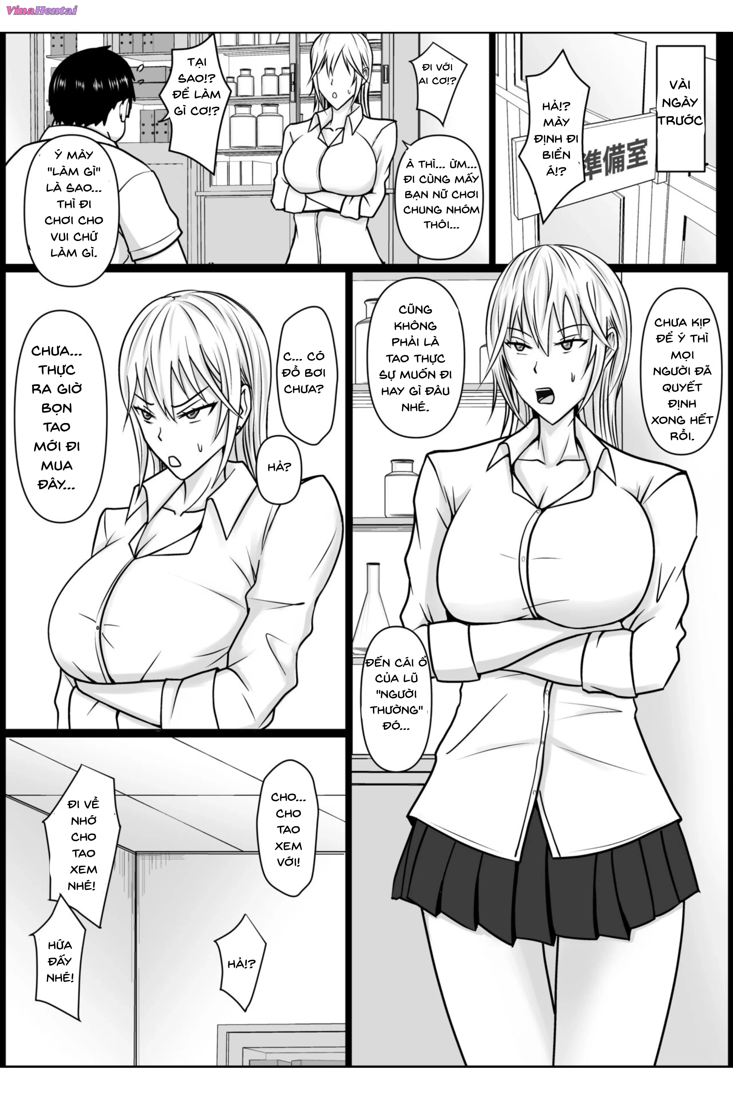 HentaiVN.net - Ảnh 4 - Tôi Nhập Hồn Vào Cô Nàng Yankee (Đầu Gấu) Trong Lớp - Chap 2