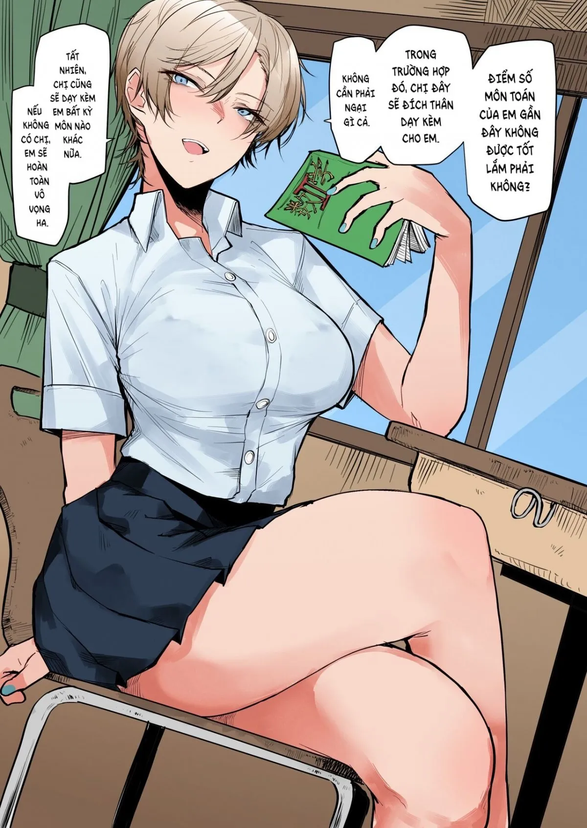 HentaiVN.net - Ảnh 3 - Chị Gái Đẹp Trai Kiêu Ngạo [A Manga About An Arrogant, Handsome Onee-San] - Oneshot Full Color