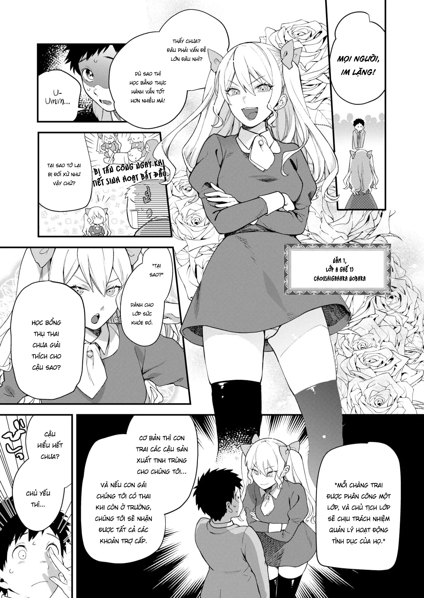HentaiVN.net - Ảnh 4 - Nữ Vương Học Đường - Chap 1