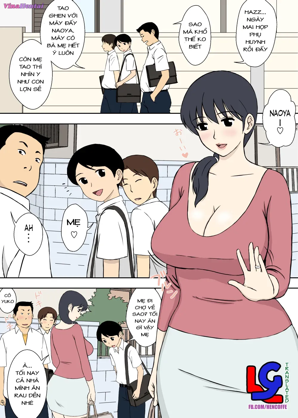 HentaiVN.net - Ảnh 4 - Huấn luyện tình dục cùng mẹ [Mama to Ero Neri; Sex Training With Mama!] - Oneshot