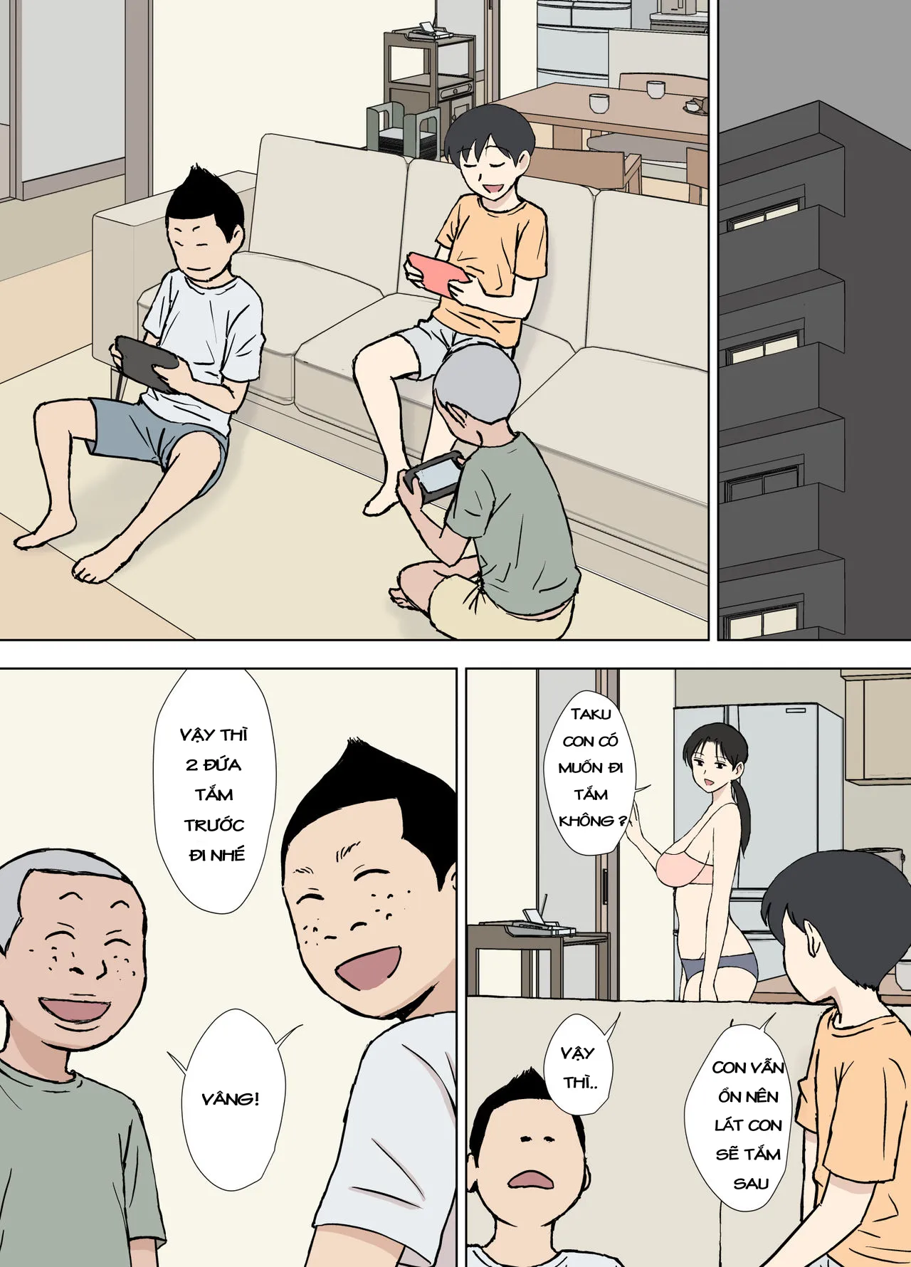 HentaiVN.net - Ảnh 4 - Karamare Tsuma no Kyouko-san Dosukebe Oikko Kyoudai Hen - Oneshot