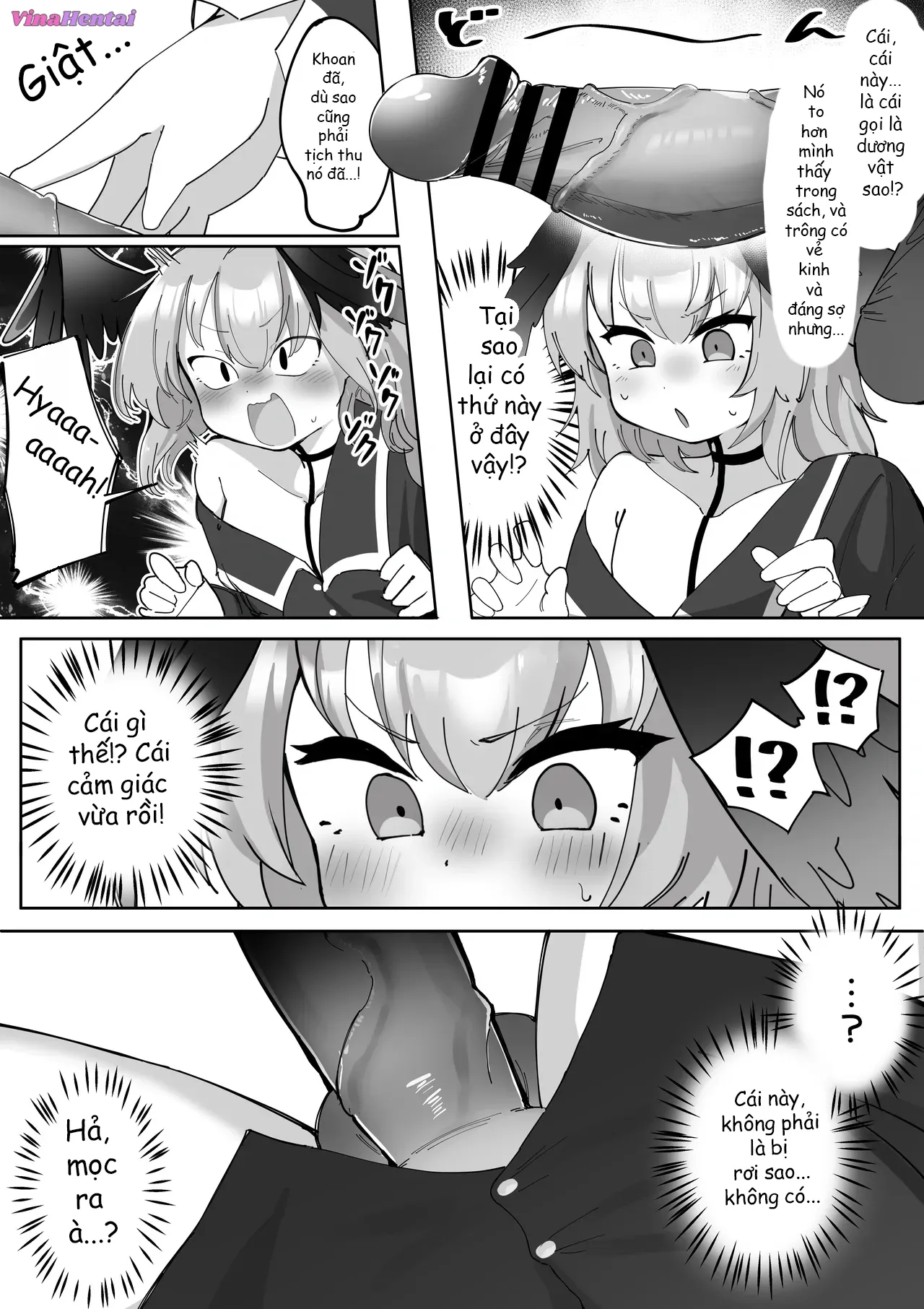 HentaiVN.net - Ảnh 5 - Futanari Koharu-chan vs Hanako-chan Manga - Chap 1