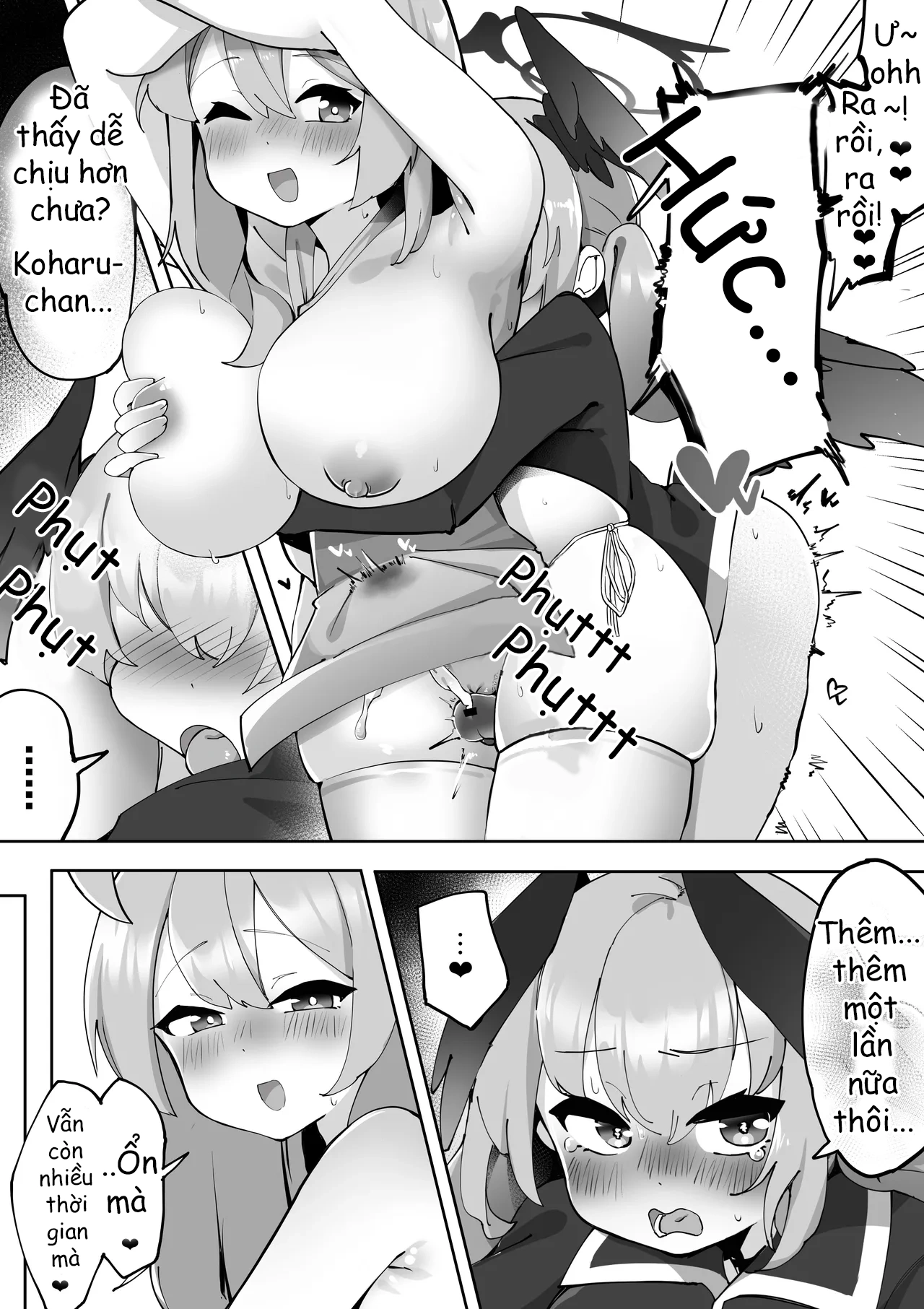 HentaiVN.net - Ảnh 5 - Futanari Koharu-chan vs Hanako-chan Manga - Chap 2