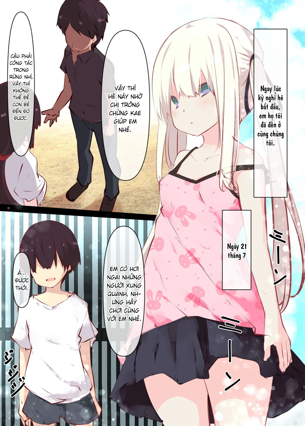 HentaiVN.net - Ảnh 3 - Natsuyasumi dakara Muteikou na Itoko ni Chinko Ireru Hanashi - Chap 1