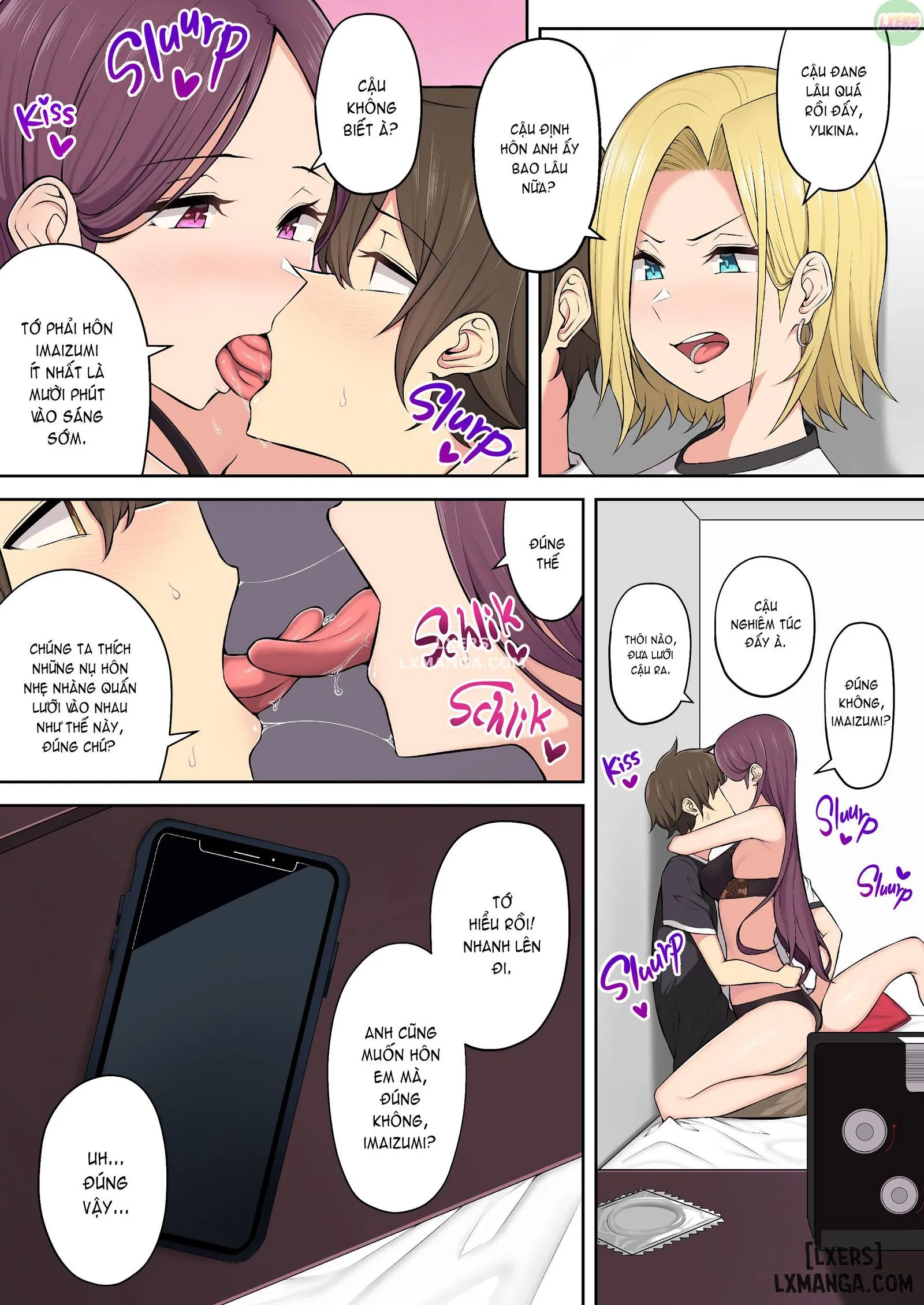 HentaiVN.net - Ảnh 4 - Imaizumi đưa cả bầy Gyaru về nhà mình - Chapter 3
