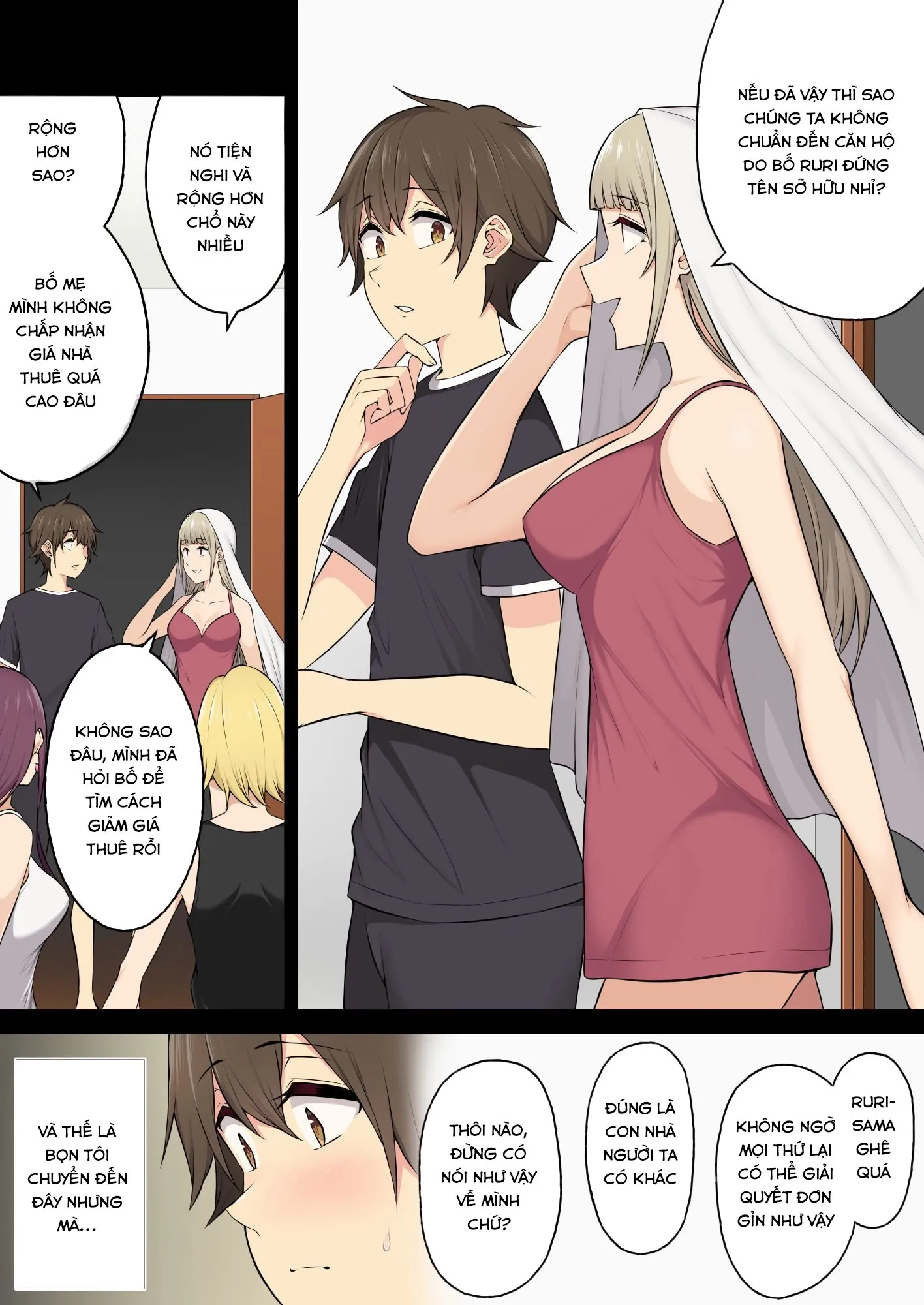 HentaiVN.net - Ảnh 4 - Imaizumi đưa cả bầy Gyaru về nhà mình - Chap 4.1