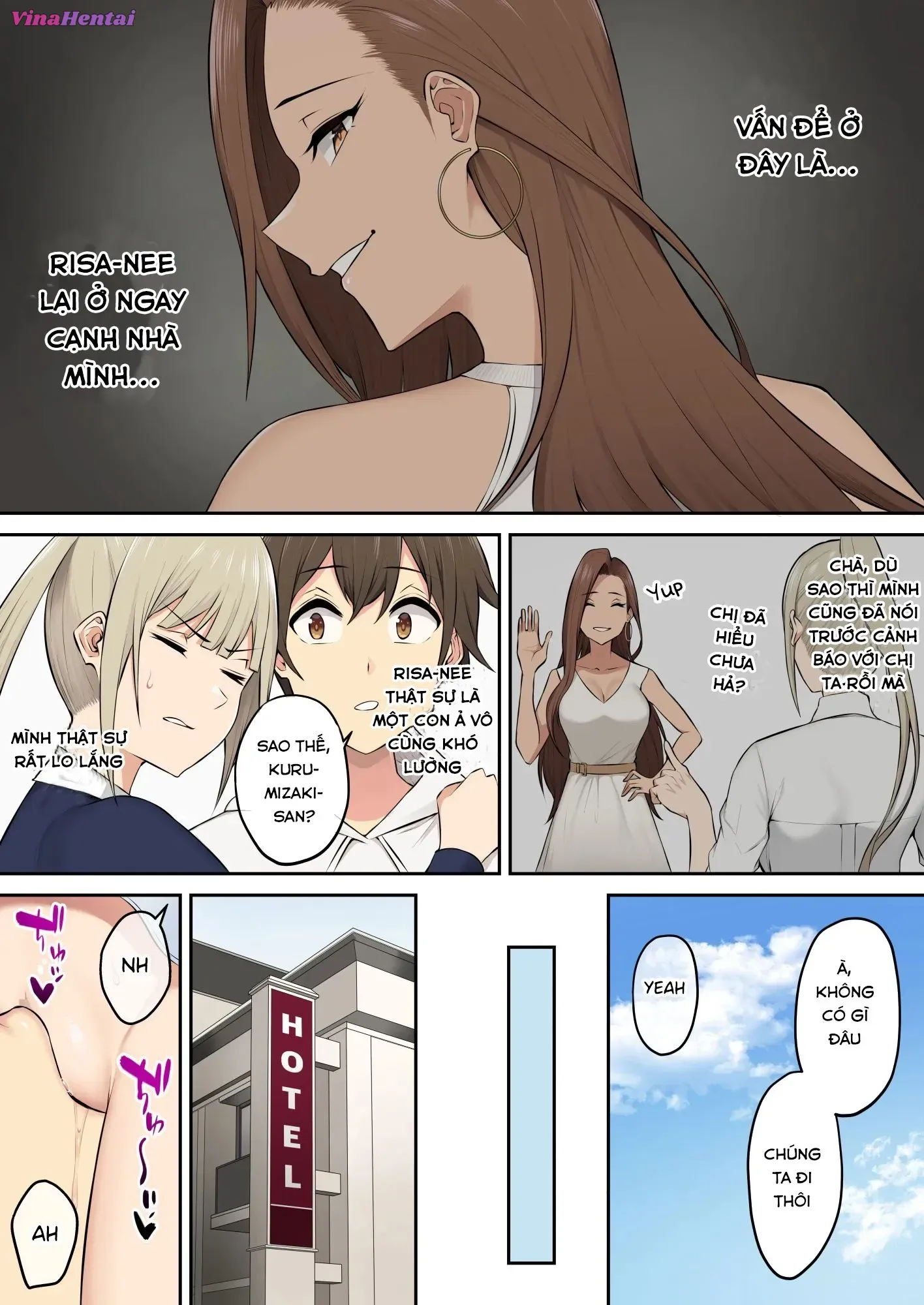 HentaiVN.net - Ảnh 4 - Imaizumi đưa cả bầy Gyaru về nhà mình - Chap 4.2