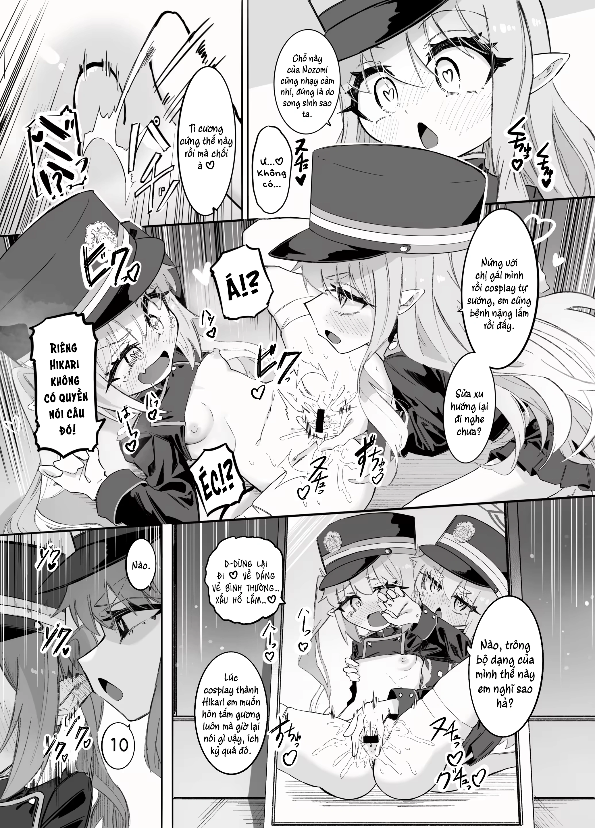 HentaiVN.net - Ảnh 5 - Nozomi Hikari & Đoàn Tàu Yuri Xình Xịch - Oneshot: Sếch Bùng Lổ