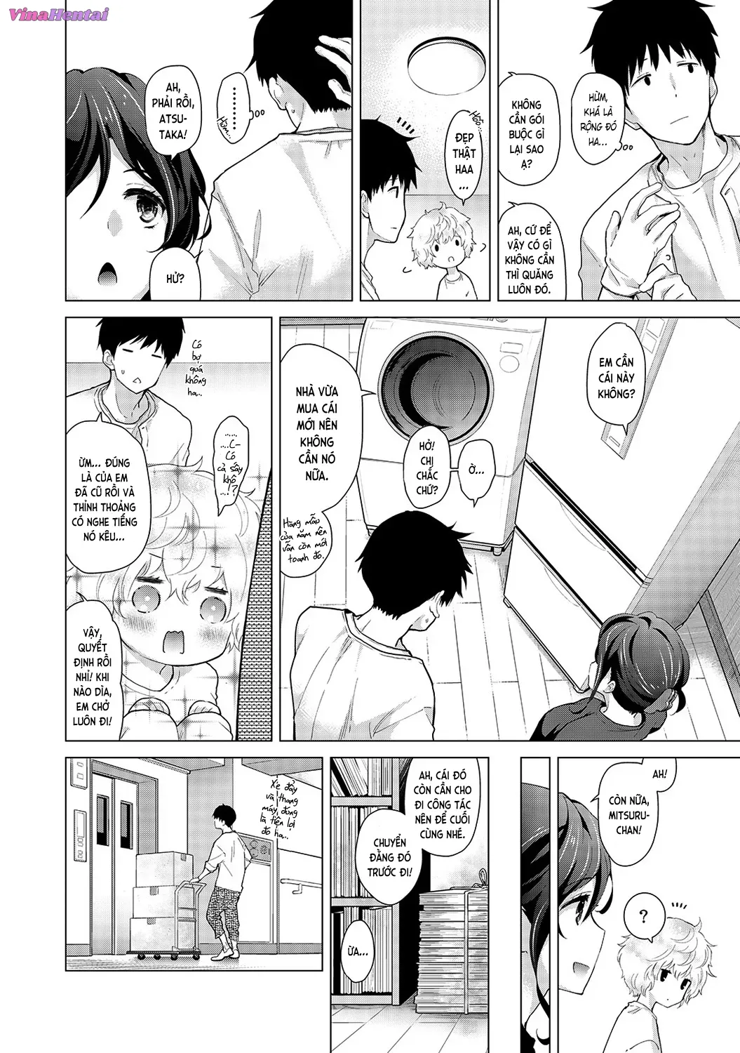 HentaiVN.net - Ảnh 4 - Cô bé mèo hoang [ノラネコ少女との暮らしかた; Noraneko Shoujo to no Kurashikata; Sống cùng cô bé mèo hoang] - 18A. Mèo hoang đi dọn nhà