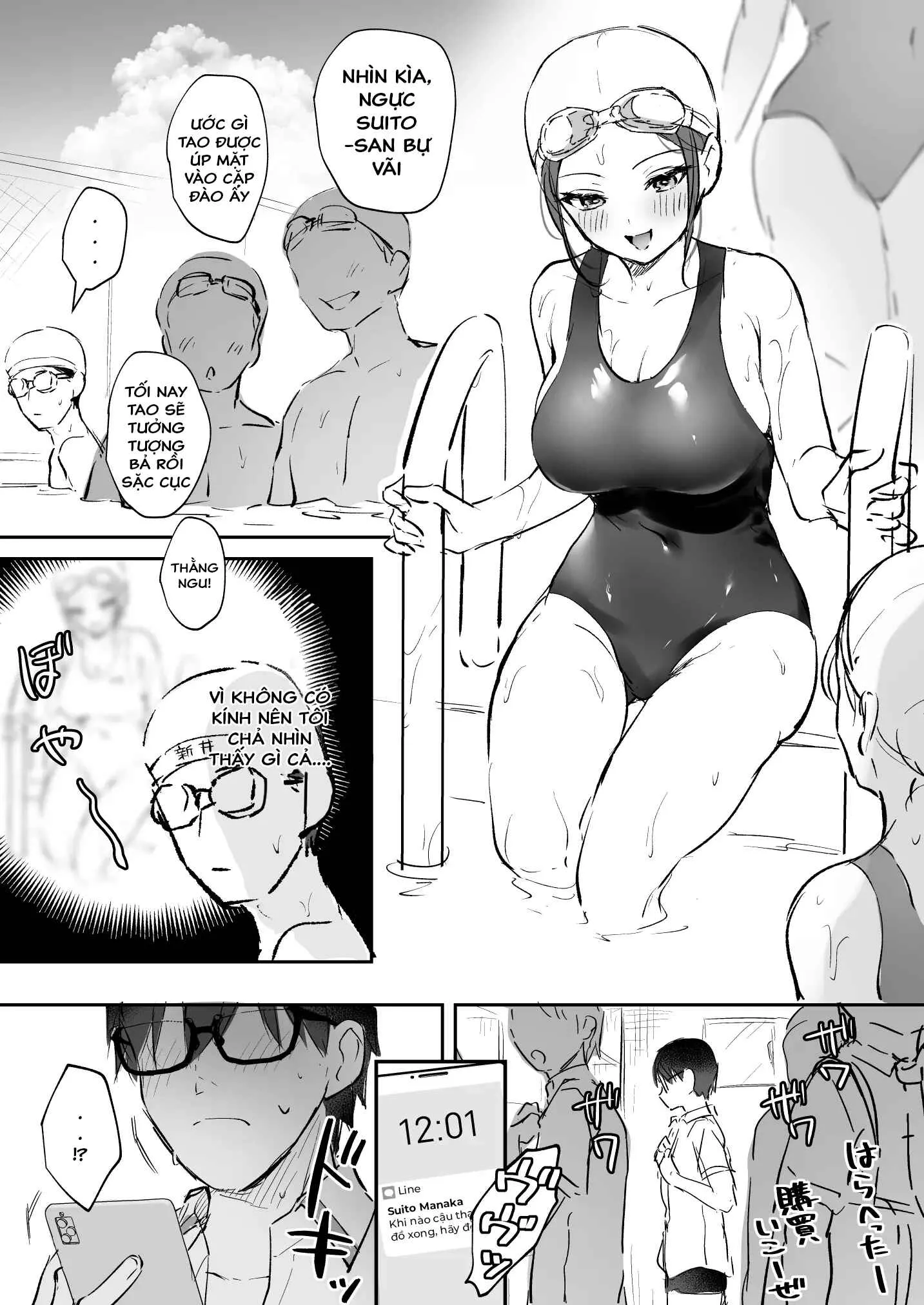 HentaiVN.net - Ảnh 4 - Ero Shousetsu Mitai na Seishun H o YouCha Kanojo no Suito-san to - CHƯƠNG 3: SUITO-SAN'S SCHOOL SWIMSUIT ECCHI MANGA