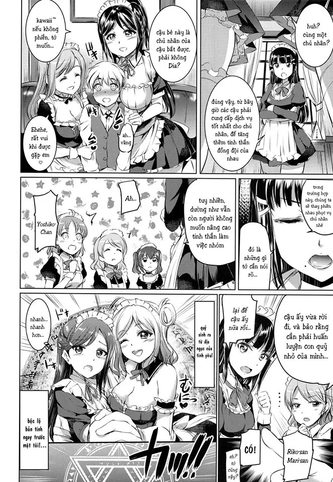 HentaiVN.net - Ảnh 3 - Da-Maid Yohane no Houshiroku ( Love Live! Sushine!! ) [堕メイドヨハネの奉仕録] - Oneshot