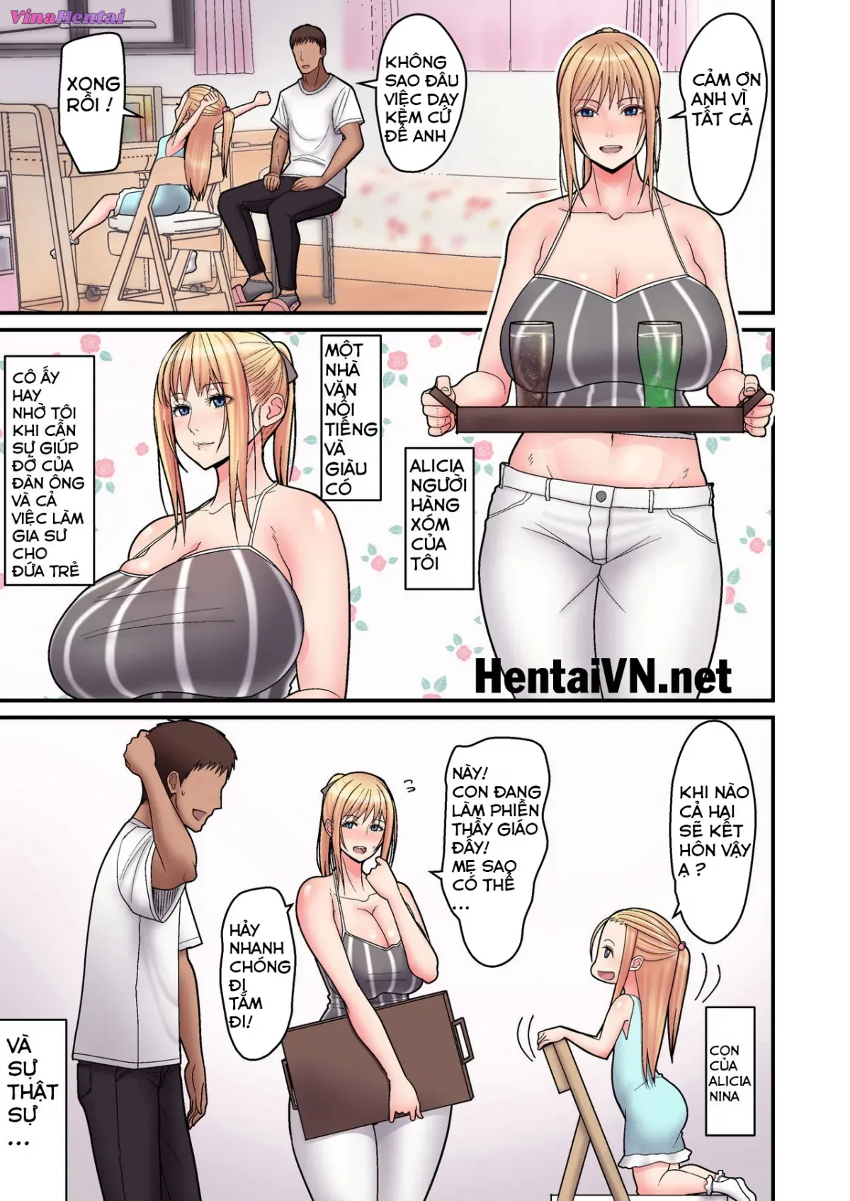 HentaiVN.net - Ảnh 4 - Kinpatsu Single Mother to Icha Love Suru Hon [金髪シングルマザーとイチャラブする本] - Oneshot