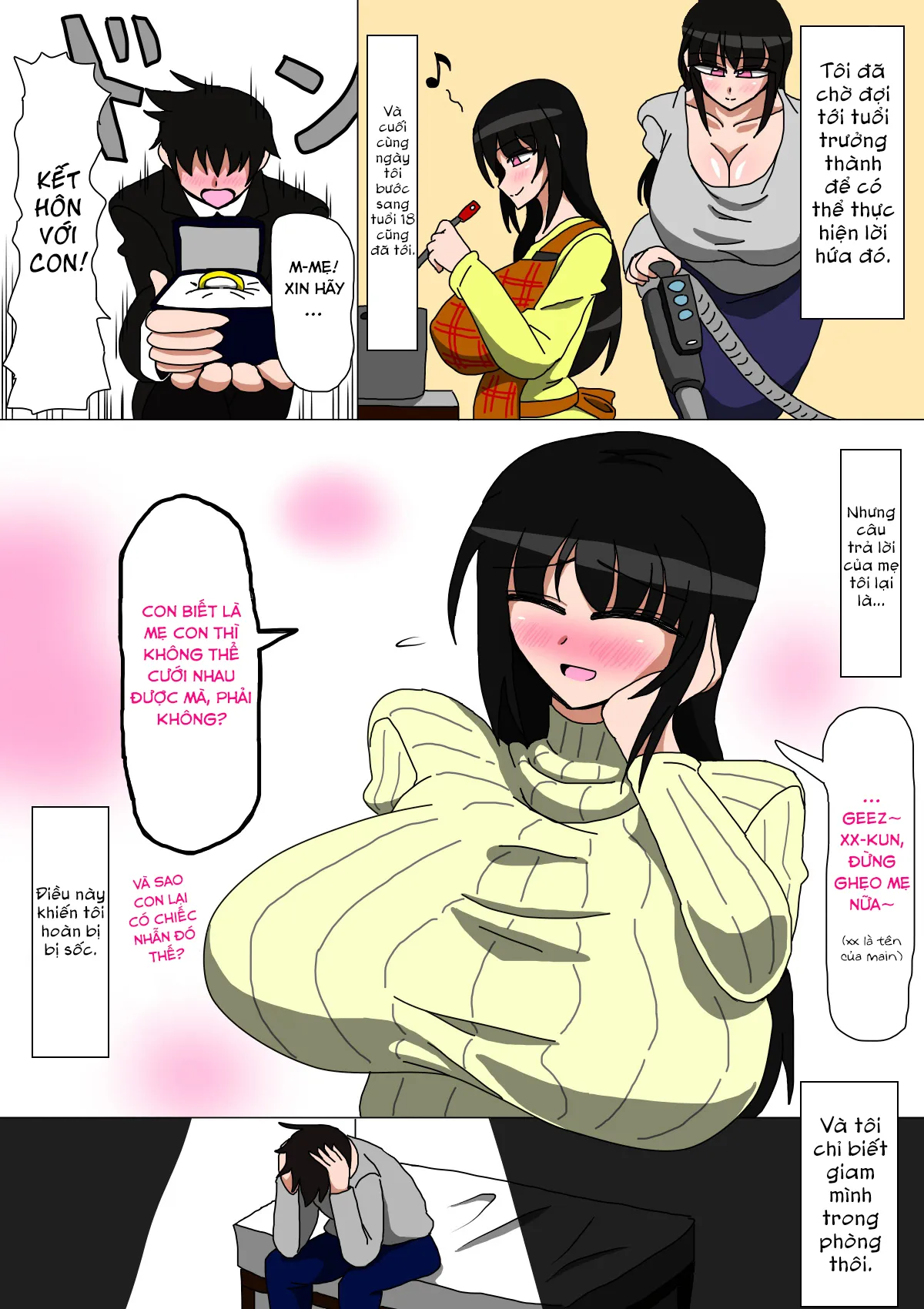 HentaiVN.net - Ảnh 3 - Hikikomori no Okaa-san [Hikikomori no Okaa-san 2] - Chap 1