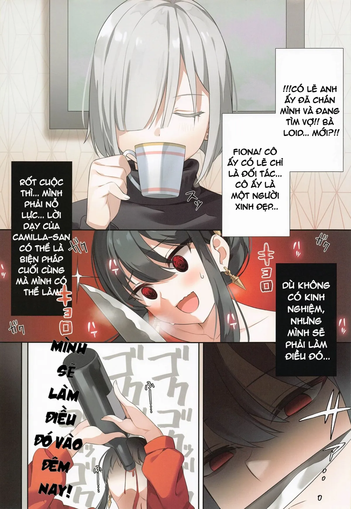 HentaiVN.net - Ảnh 4 - Việc mà người vợ nên làm! [Konya no Yor wa Yoki Tsuma ni Naremashita k?] - Oneshot