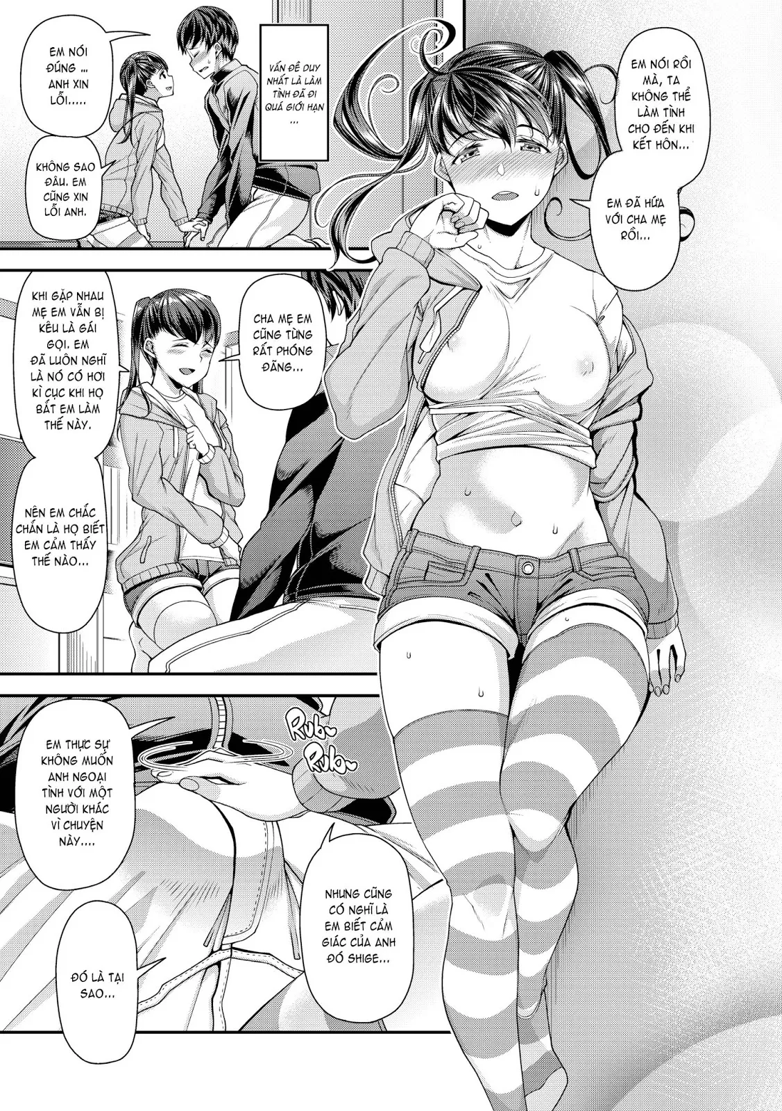HentaiVN.net - Ảnh 4 - Slutty Life - Chap 2 - My Girlfriends Fine With Her Pure