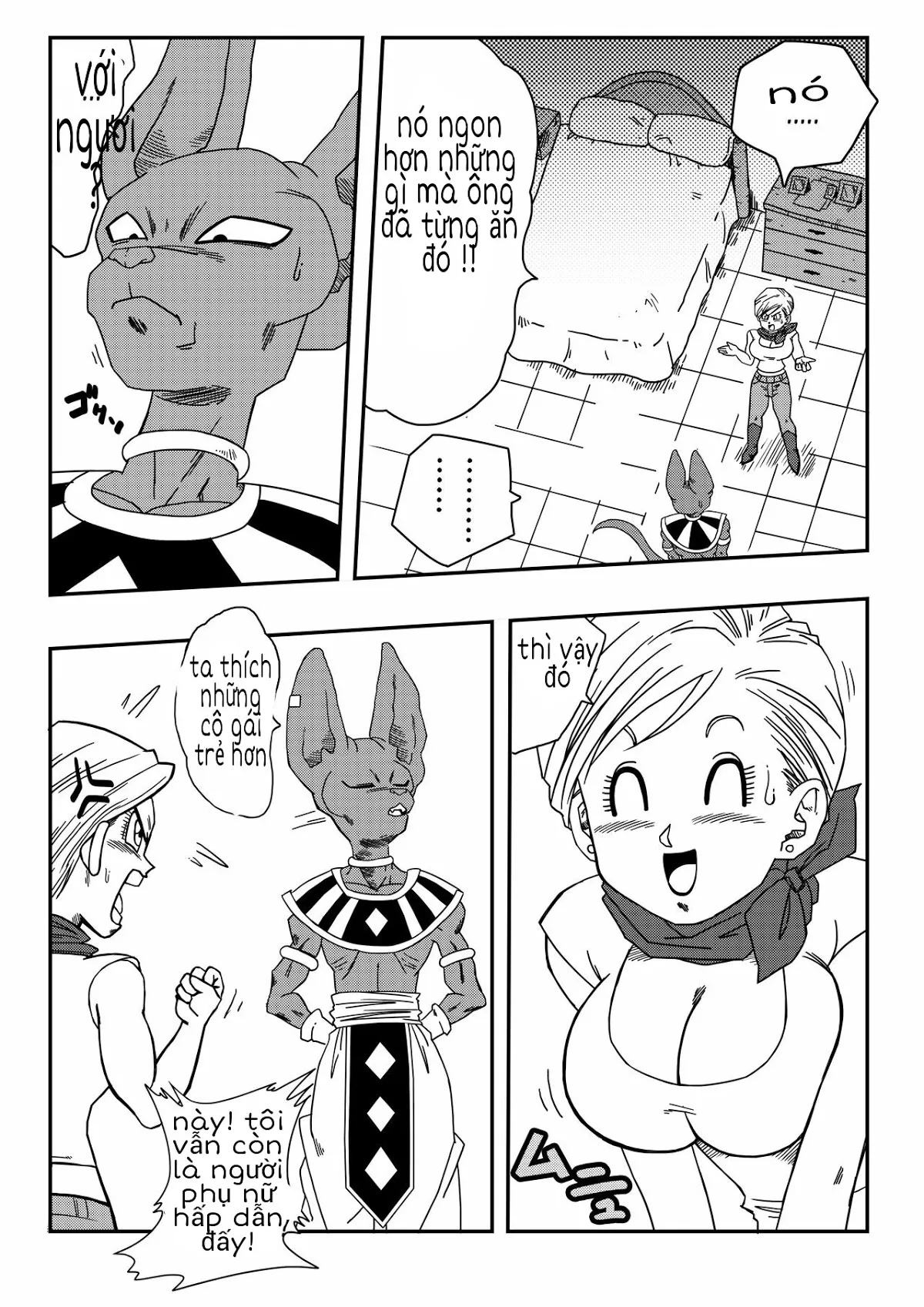 HentaiVN.net - Ảnh 3 - Dagonball (Beerus X Bulma Doujin) [Thần hủy diệt lầy lội] - Oneshot