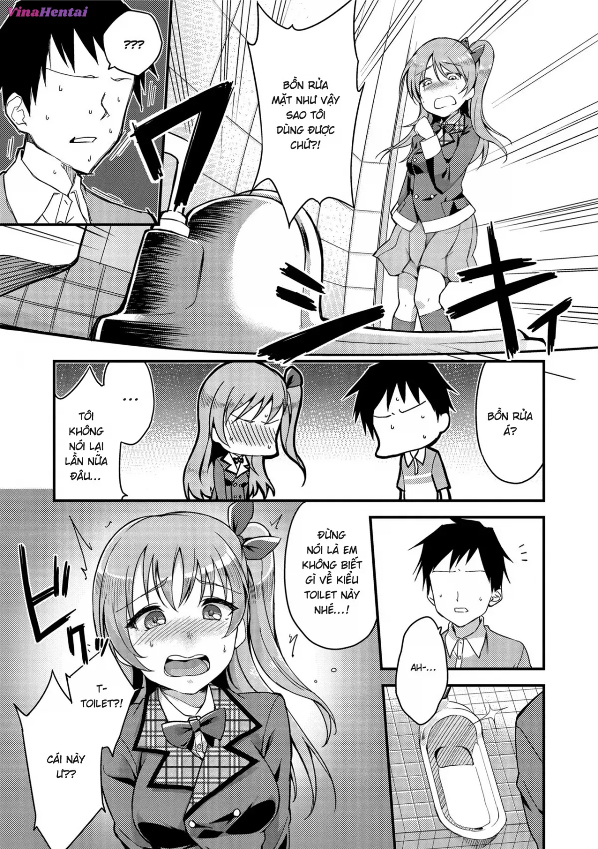 HentaiVN.net - Ảnh 3 - Ai ga Nakutemo Ecchi wa Dekiru! - Chap 9 : Hướng dẫn đi vệ sinh đúng cách