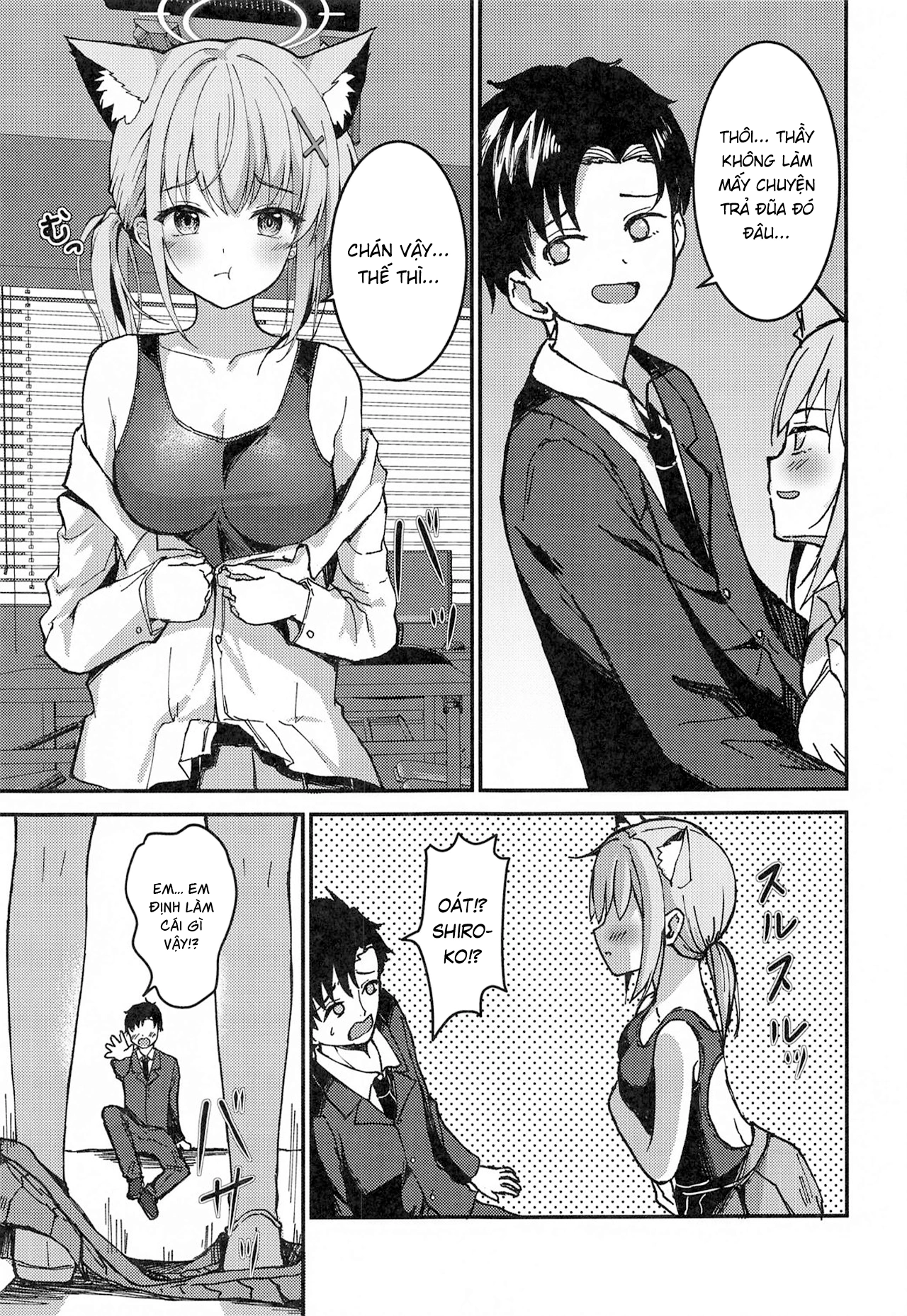 HentaiVN.net - Ảnh 5 - Mizugi Shiroko ga Sukihoudai Shite Kuru Hanashi - One shot khô dái