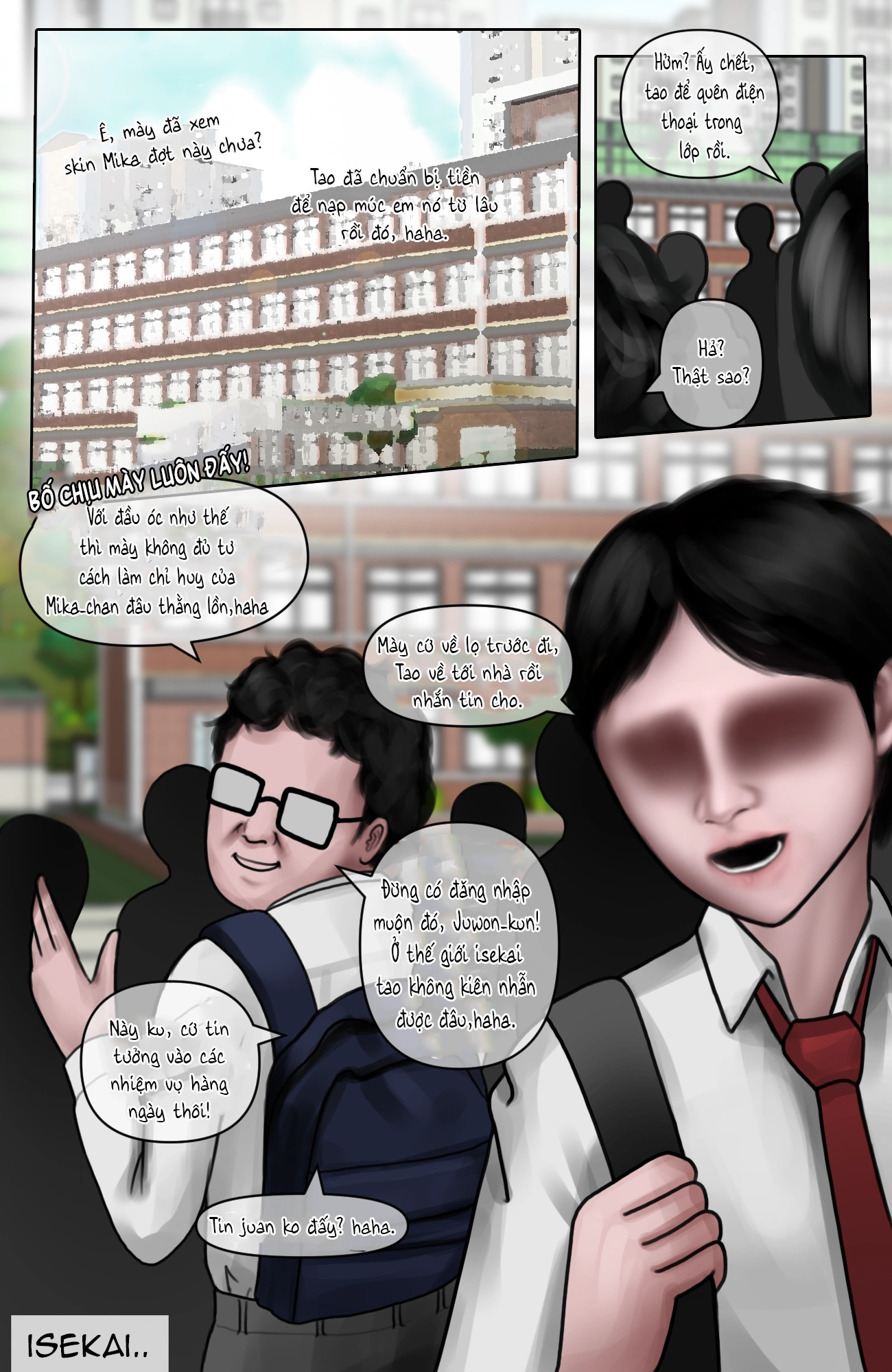 HentaiVN.net - Ảnh 5 - Gái Du Côn X Wibu Đụt Cận Trĩ - Chap 1