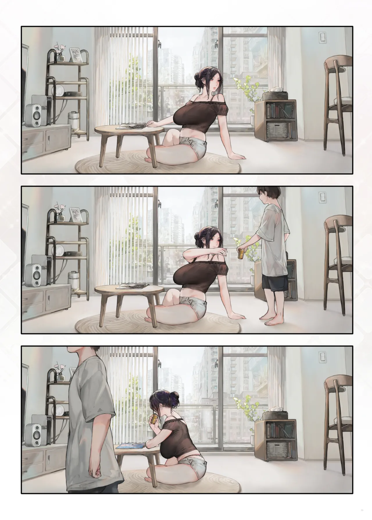 HentaiVN.net - Ảnh 4 - Người vợ hàng xóm trông có vẻ rảnh rỗi ở nhà vào ngày nghỉ - Chap 1