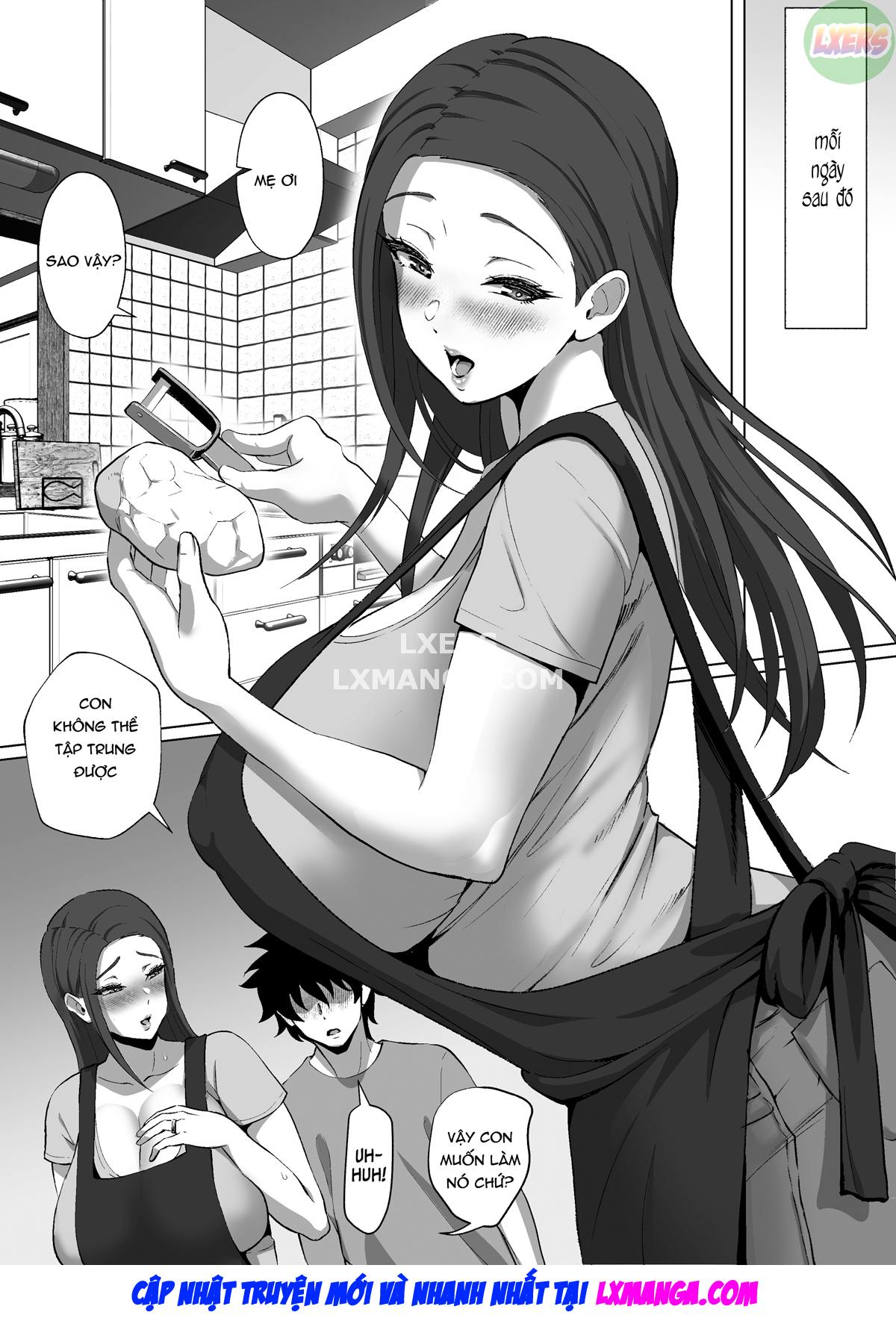 HentaiVN.net - Ảnh 41 - Mẹ kế ngực khủng giúp tôi học - Oneshot