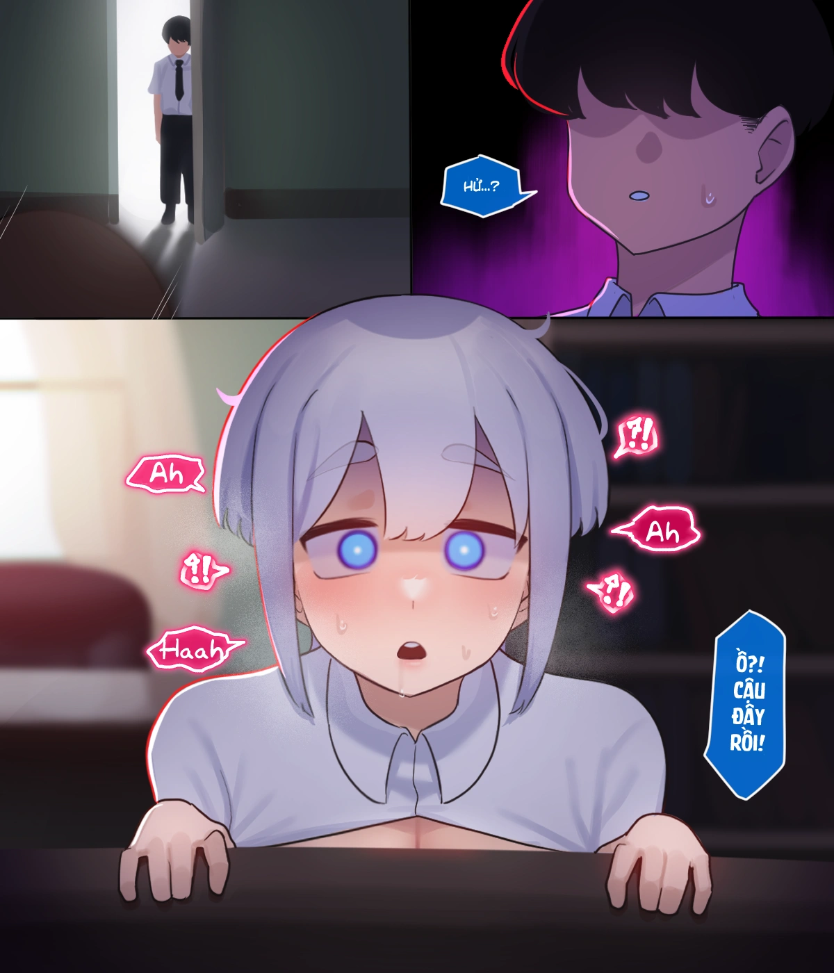 HentaiVN.net - Ảnh 41 - Đụ hai con học trò mất dạy - Oneshot gộp chap cho anh em một tay đọc