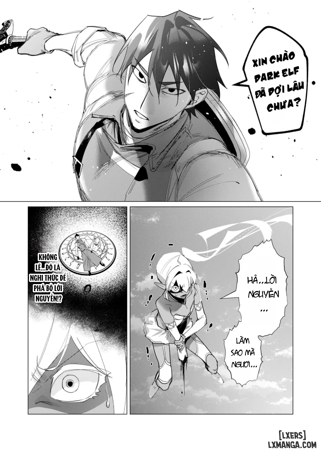 HentaiVN.net - Ảnh 40 - Vị Anh Hùng Muốn “Vợ Người Ta” Làm Phần Thưởng - Chap 18 : Dũng Sĩ và lời nguyền Dark Elf (Phần 5)