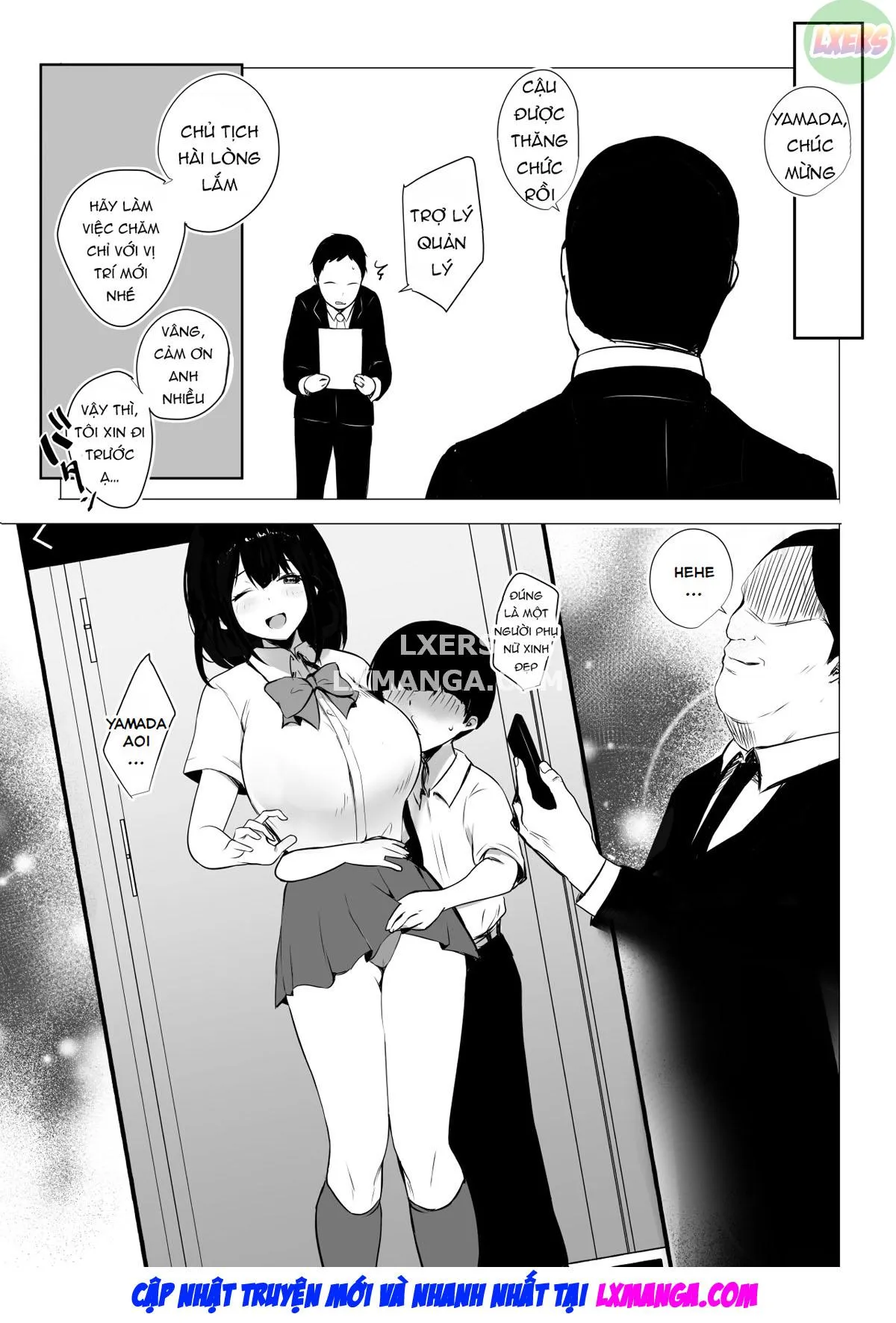 HentaiVN.net - Ảnh 41 - Boku dake ni Amaesasete Kureru Kyonyuu JK Tsuma o Hoka no Otoko ni Dakasete Mita - Chap 3